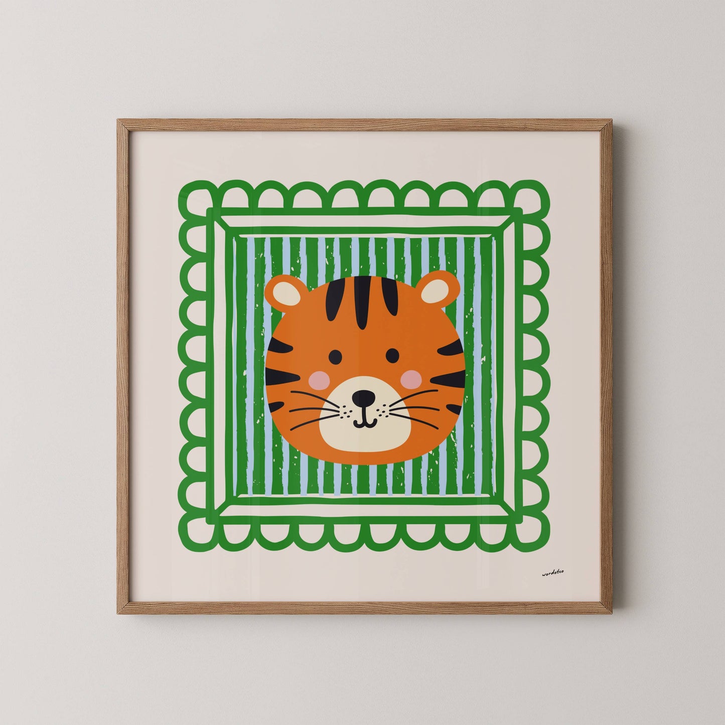 PLAYFUL TIGER PRINT
