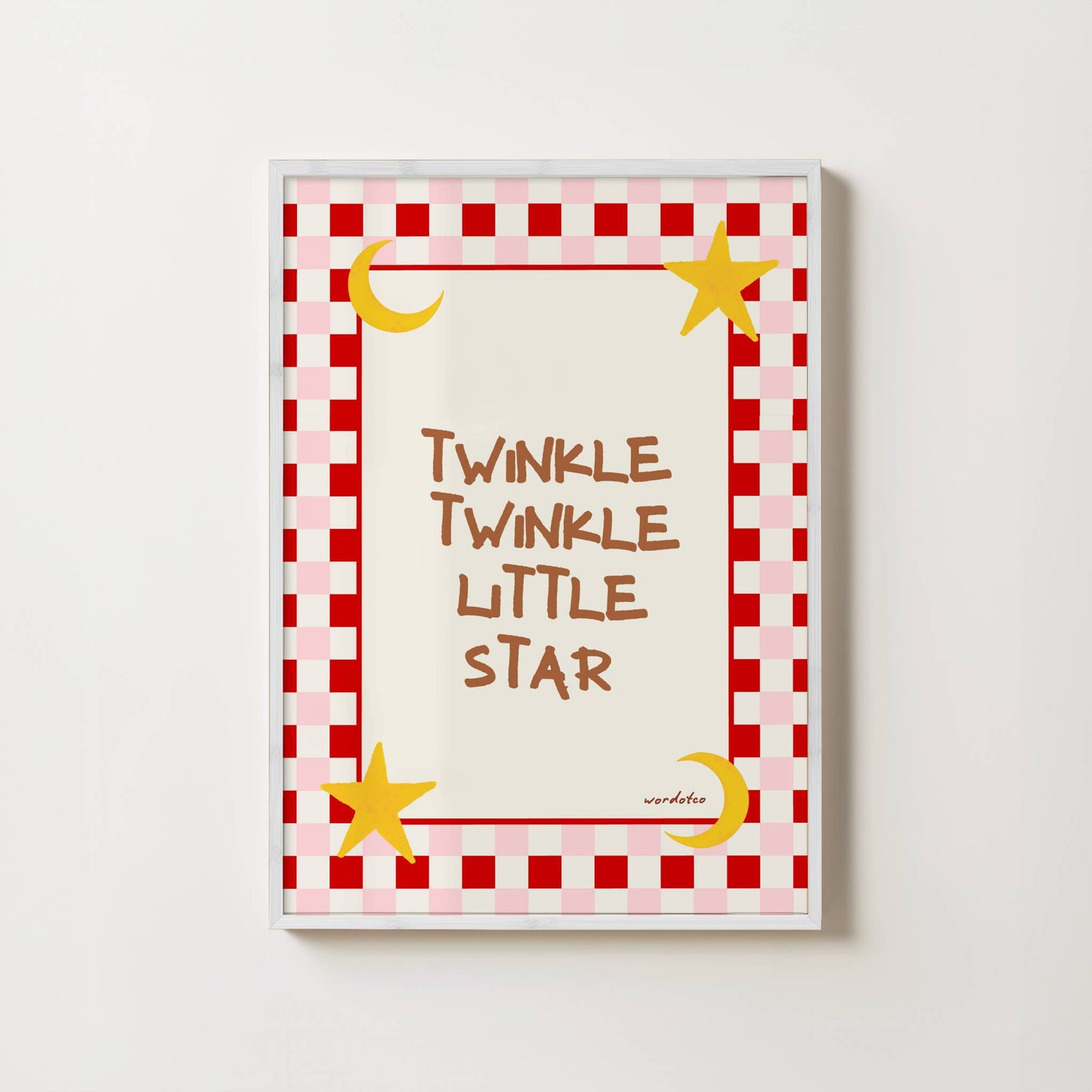 TWINKLE TWINKLE LITTLE STAR NURSERY PRINT