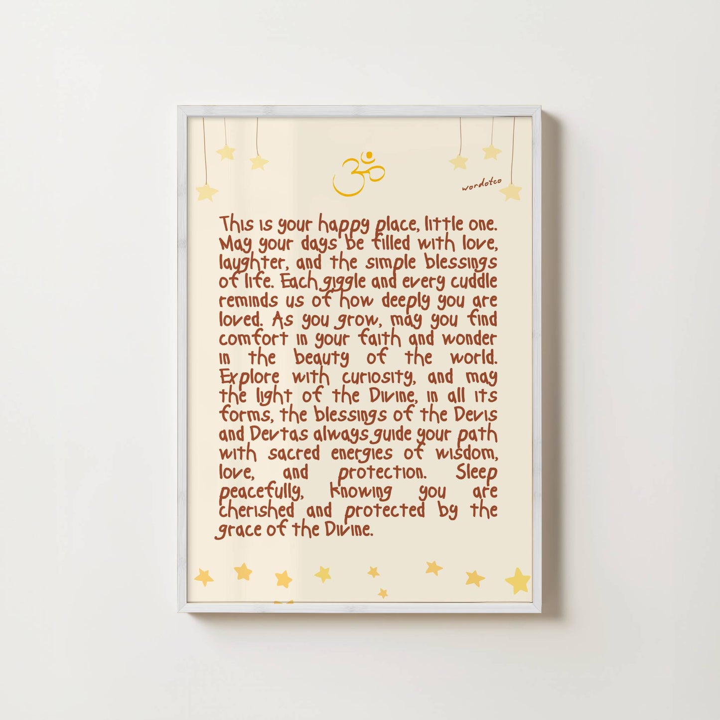 NURSERY HINDU DIVINE BLESSINGS PRINT