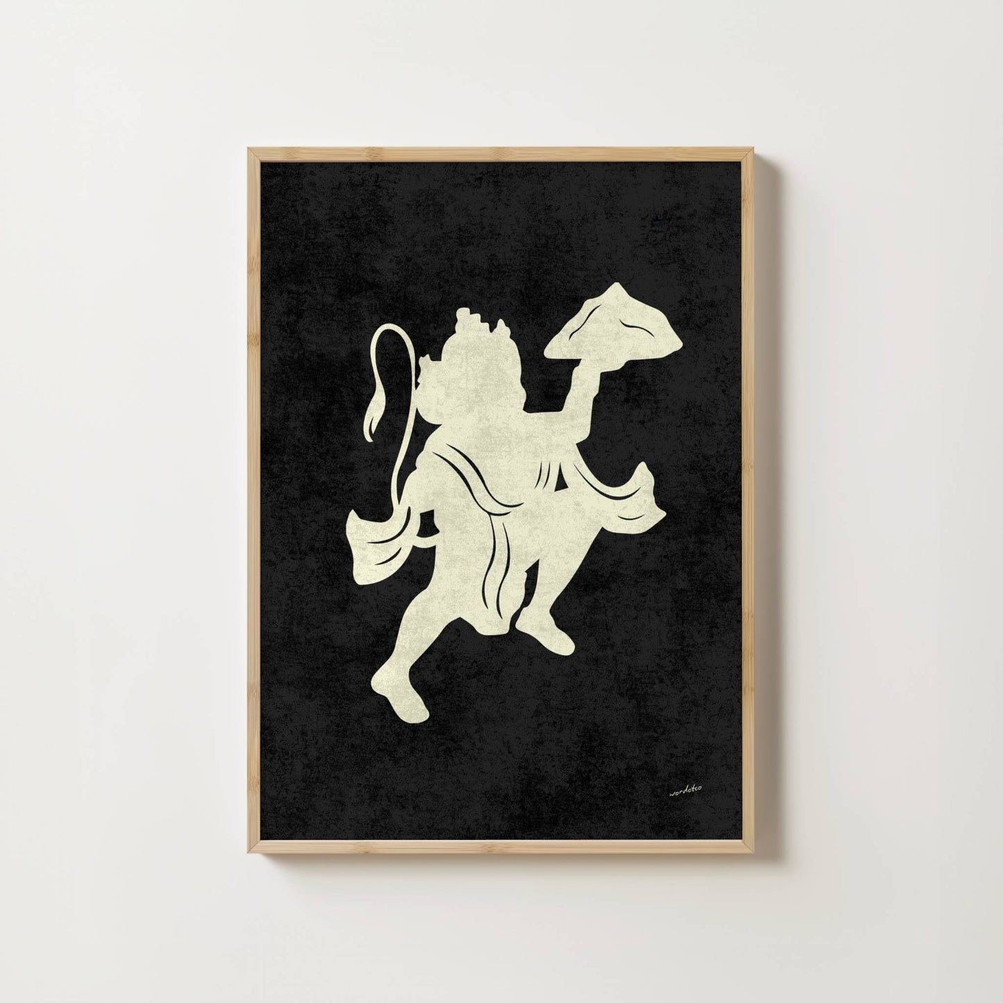 HANUMAN SILOUHETTE PRINT