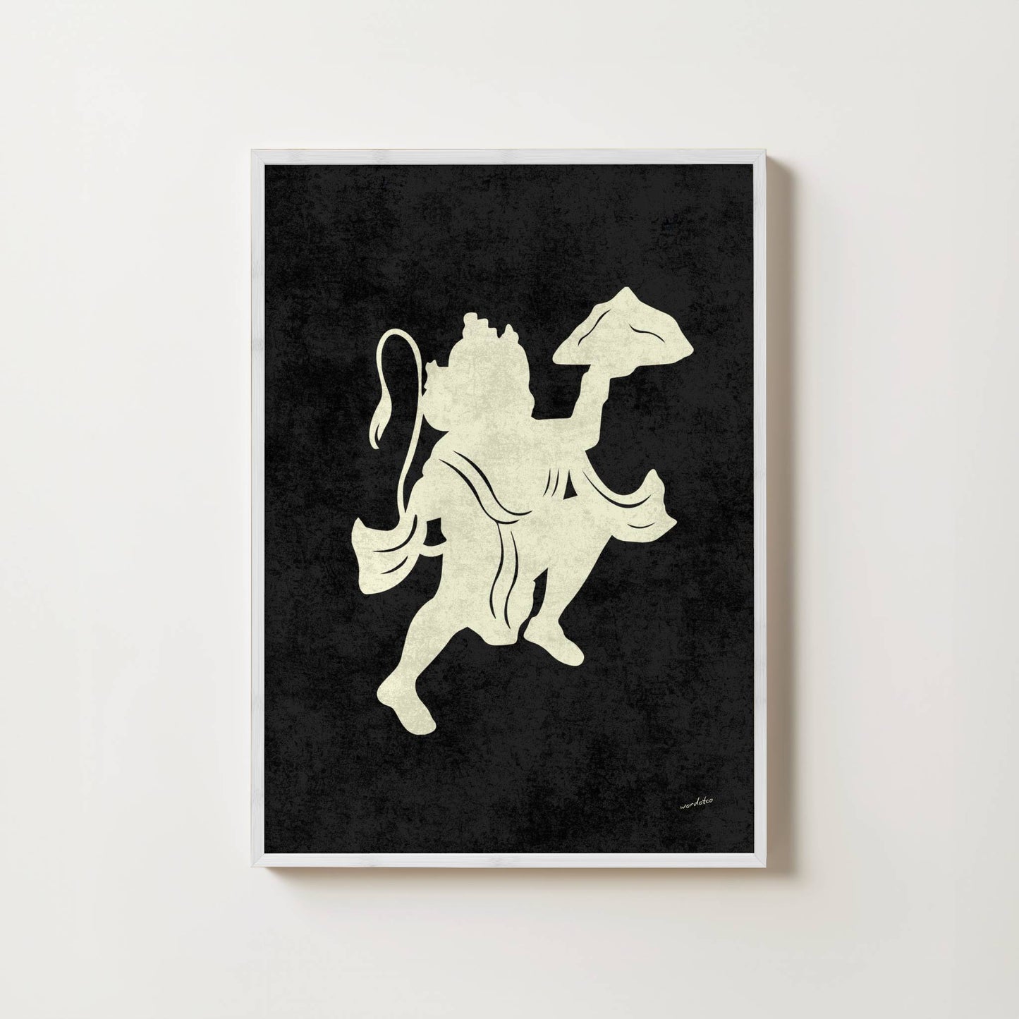 HANUMAN SILOUHETTE PRINT