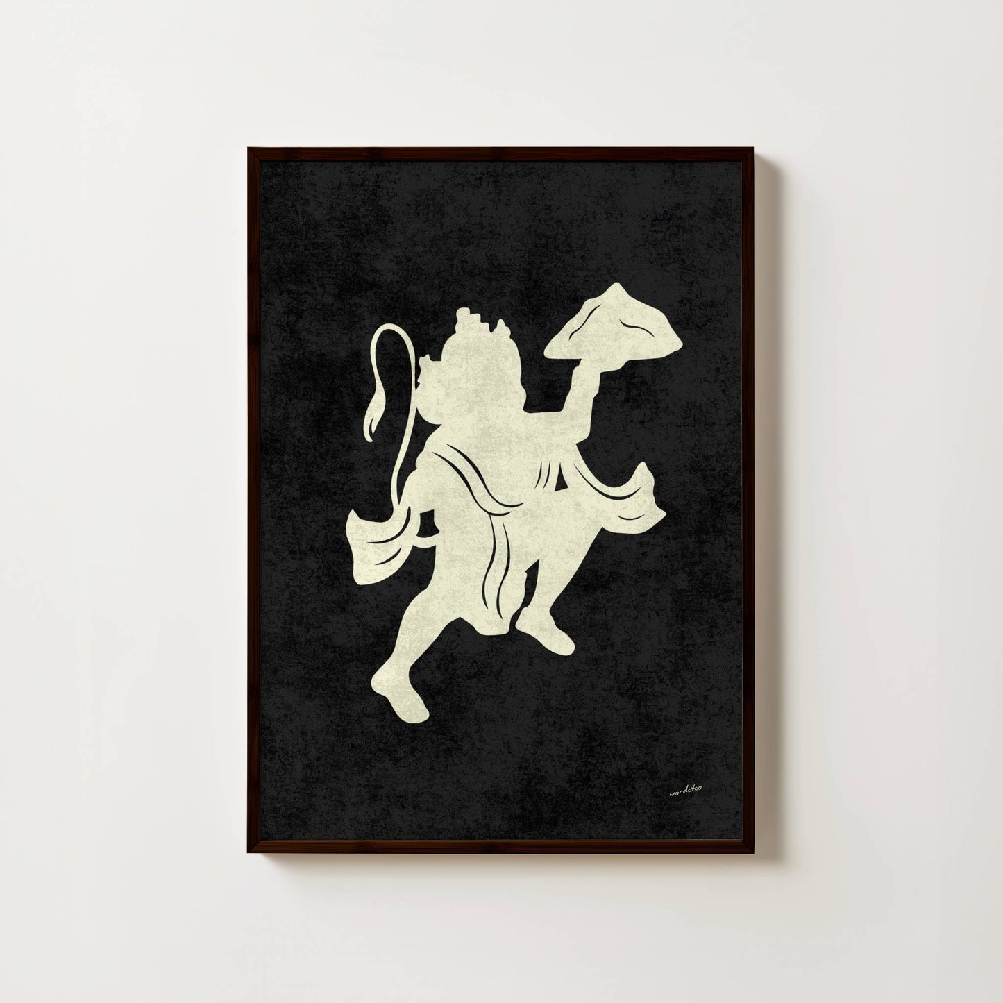 HANUMAN SILOUHETTE PRINT