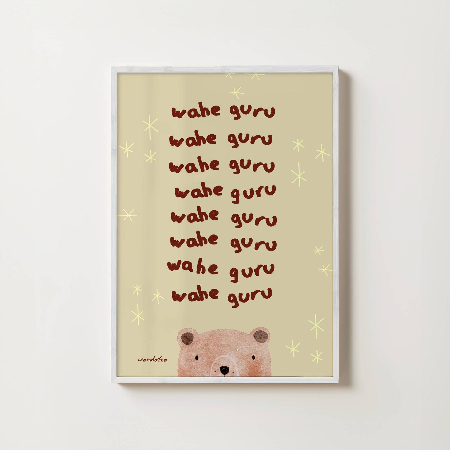 NURSERY WAHE GURU PRINT