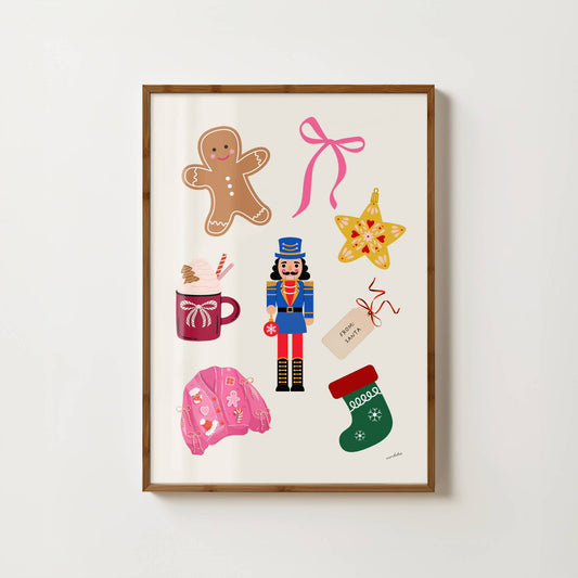 FESTIVE SEASON ICONS PRINT