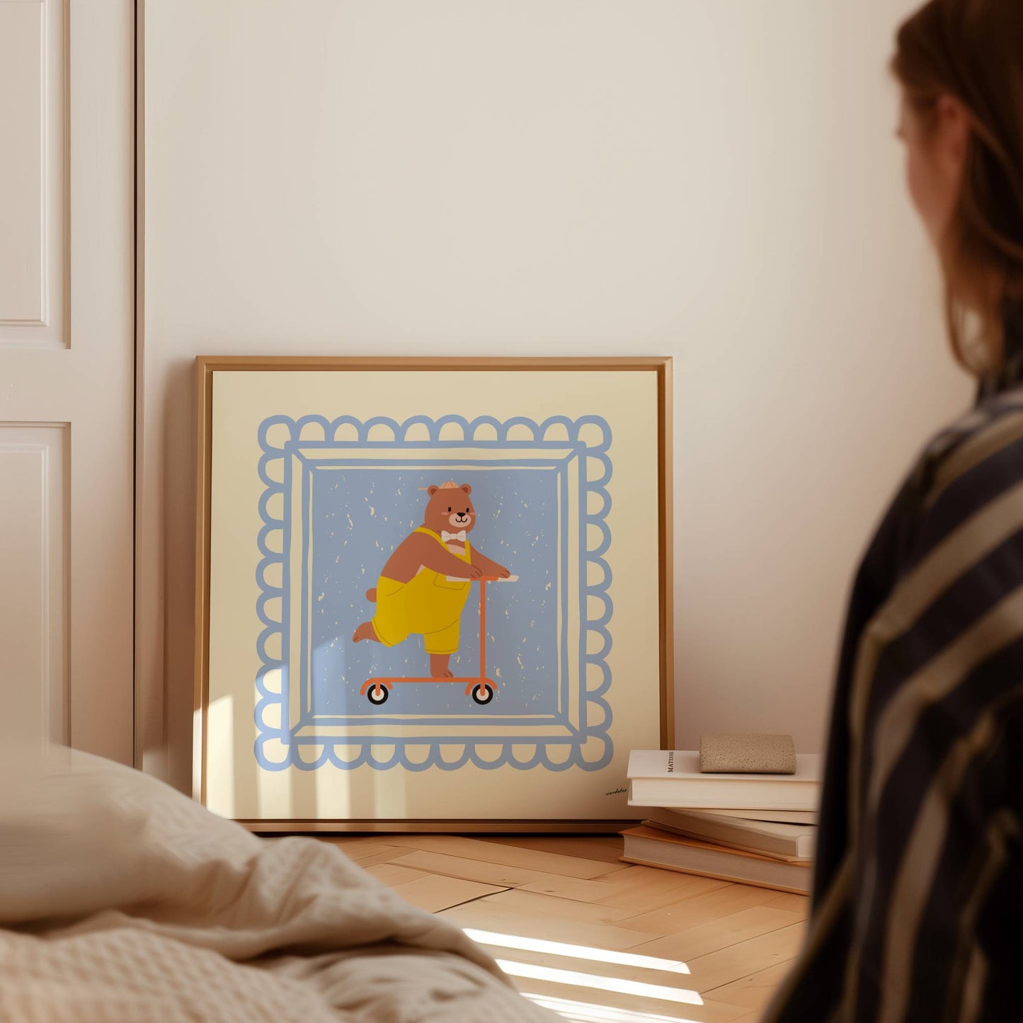 SCOOTER BEAR PRINT