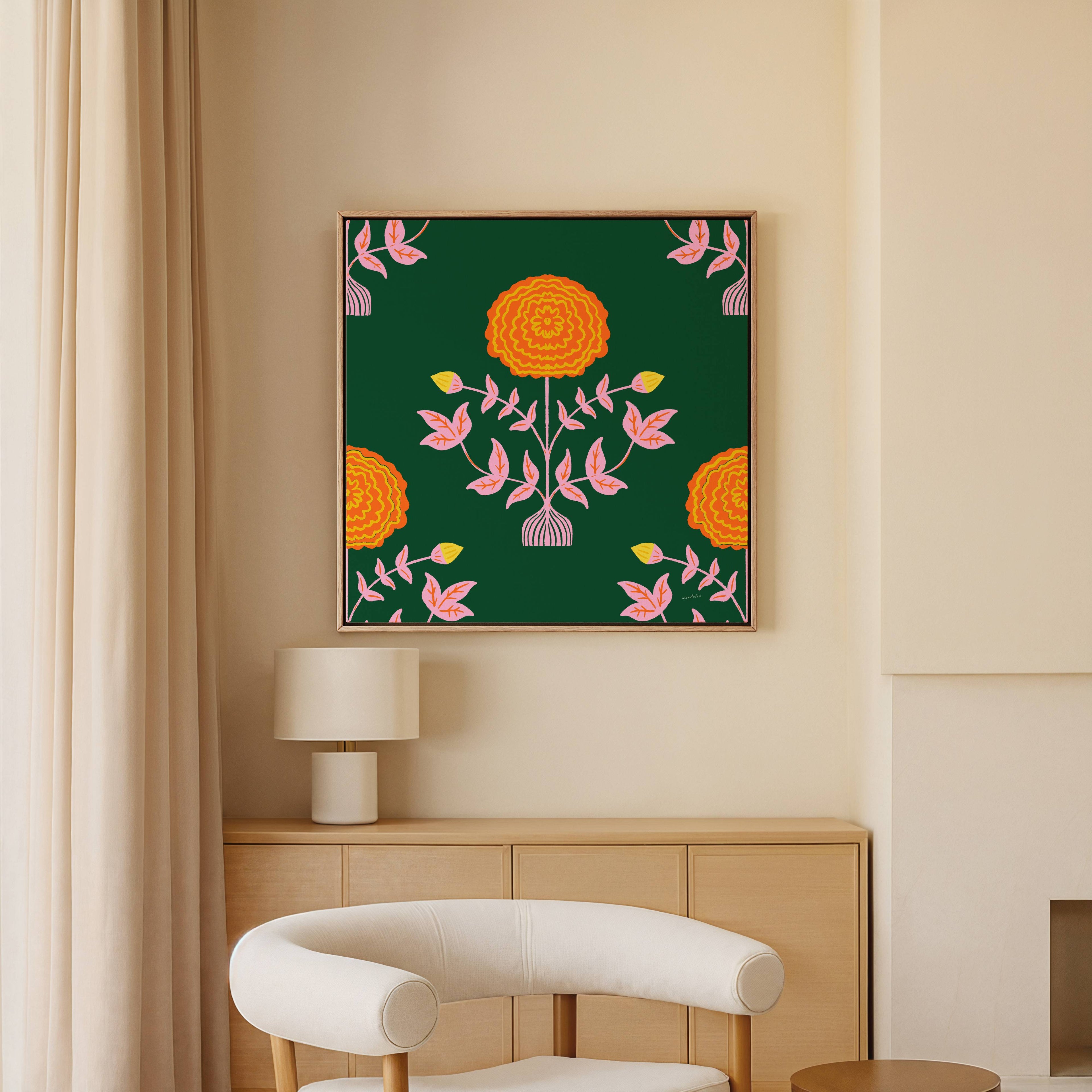 MARIGOLD PATTERN PRINT