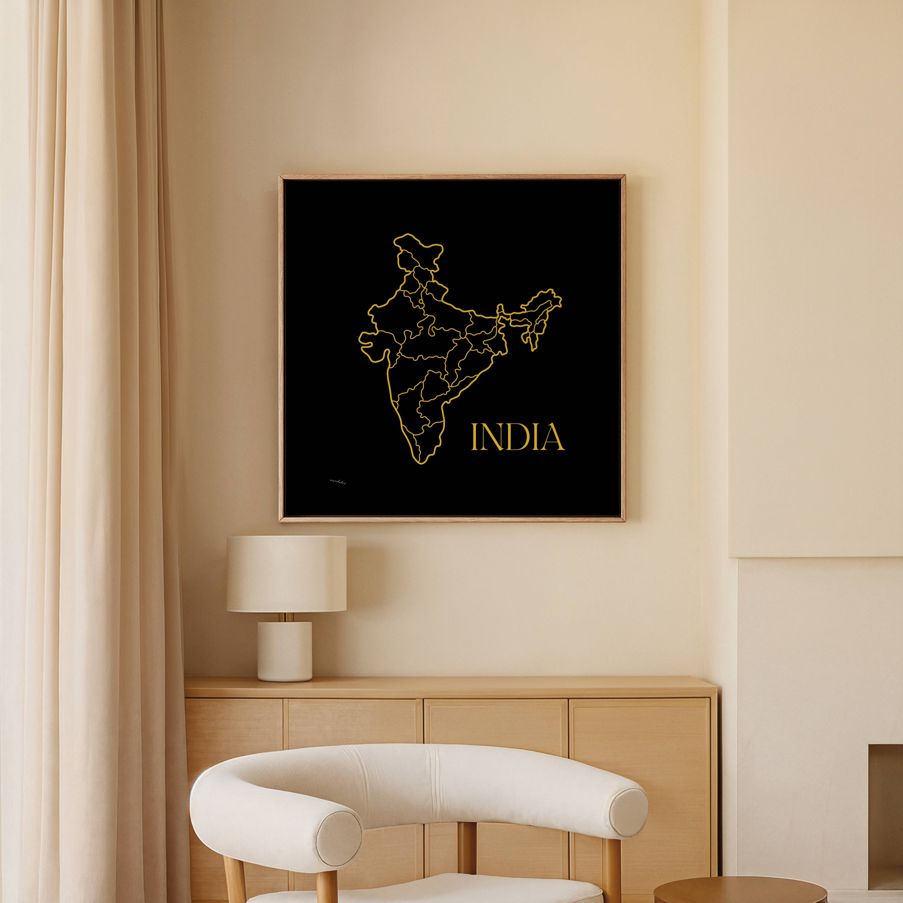 INDIA MAP PRINT