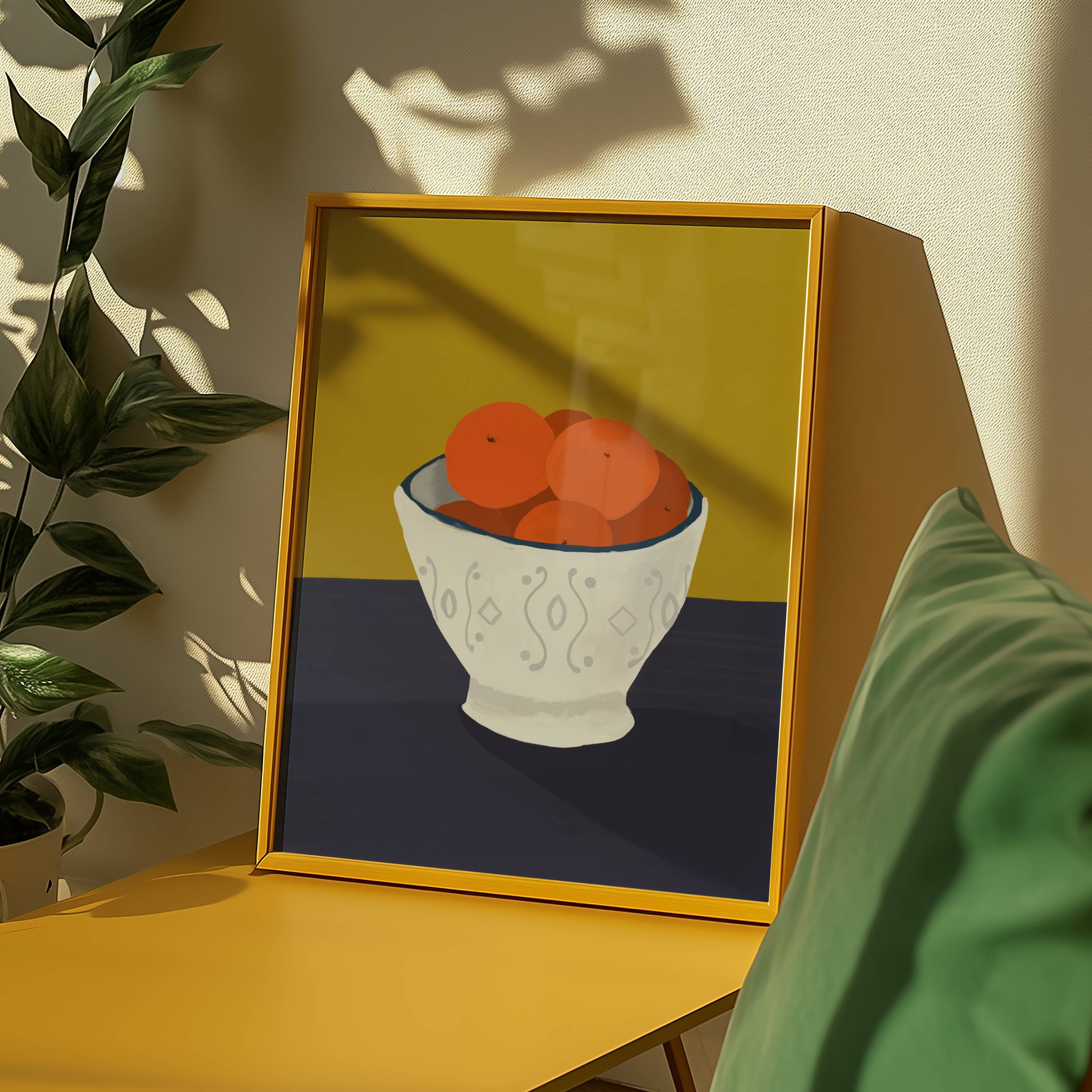 ORANGE FRUIT BOWL PRINT (Digital Download)
