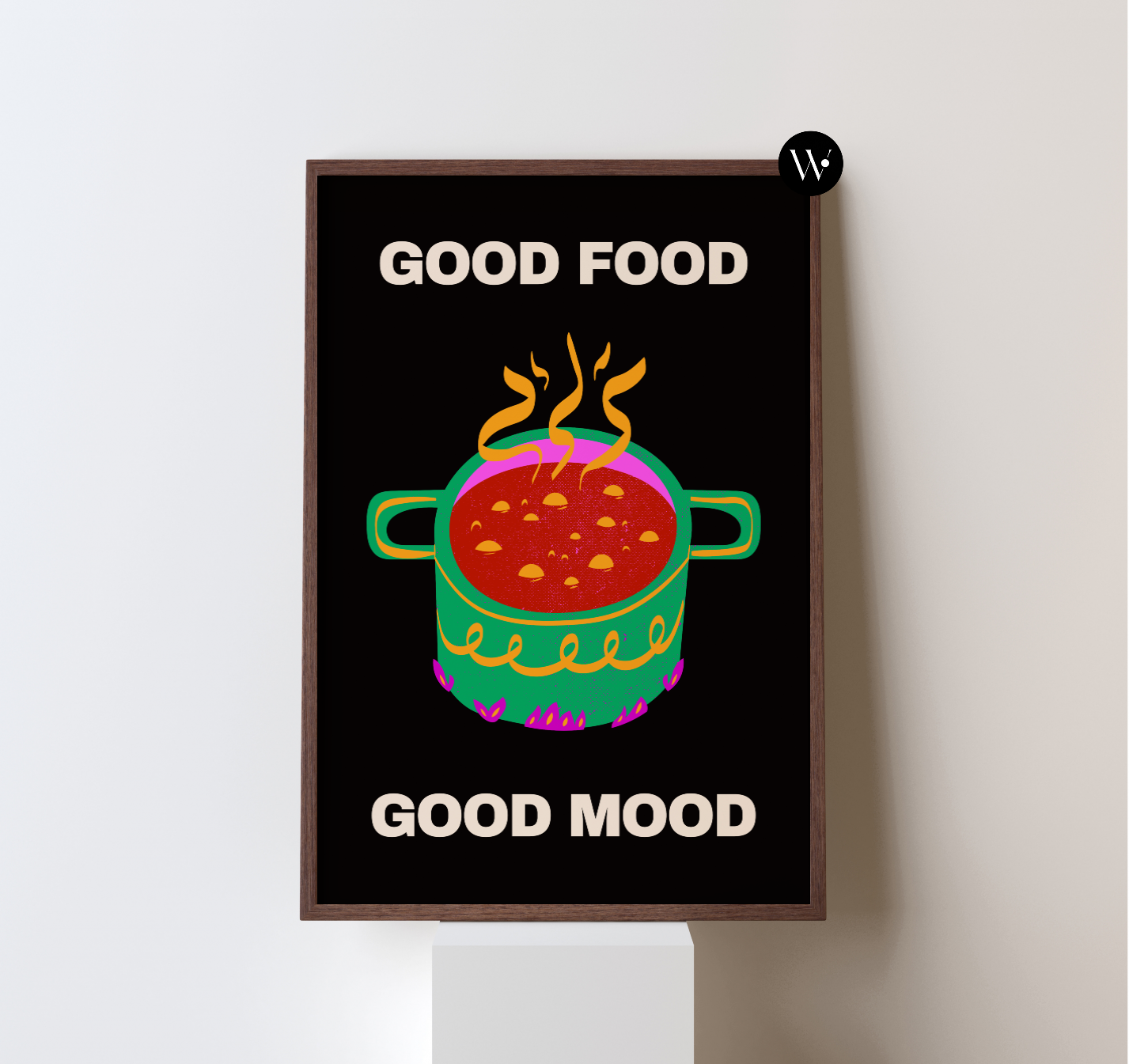 Good Food Good Mood Poster Print