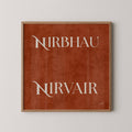 RUST NIRBHAU NIRVAIR PRINT