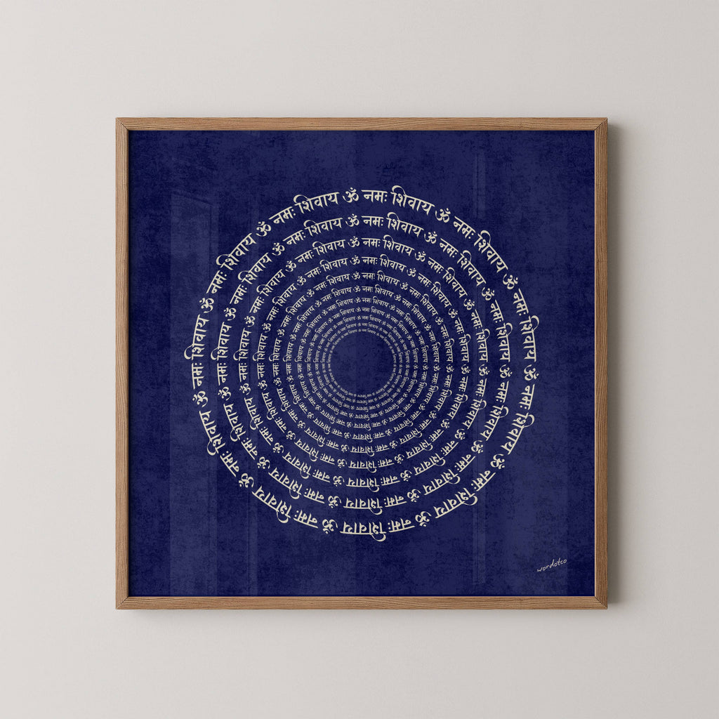 OM NAMAH SHIVAY CHANT PRINT