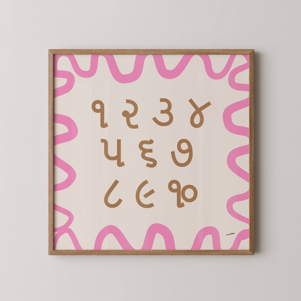 GUJARATI NUMBER CHART PRINT