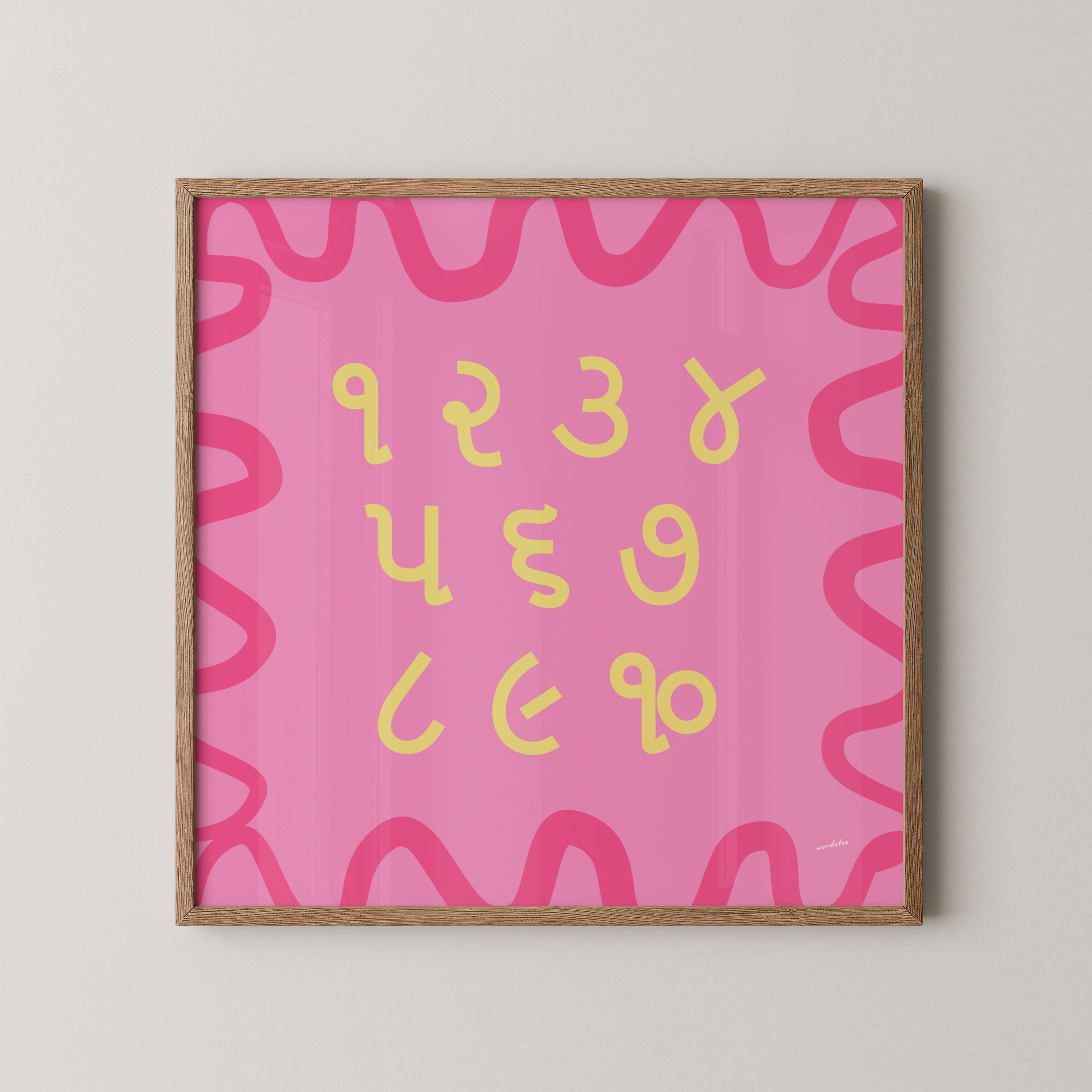 GUJARATI NUMBER CHART PRINT