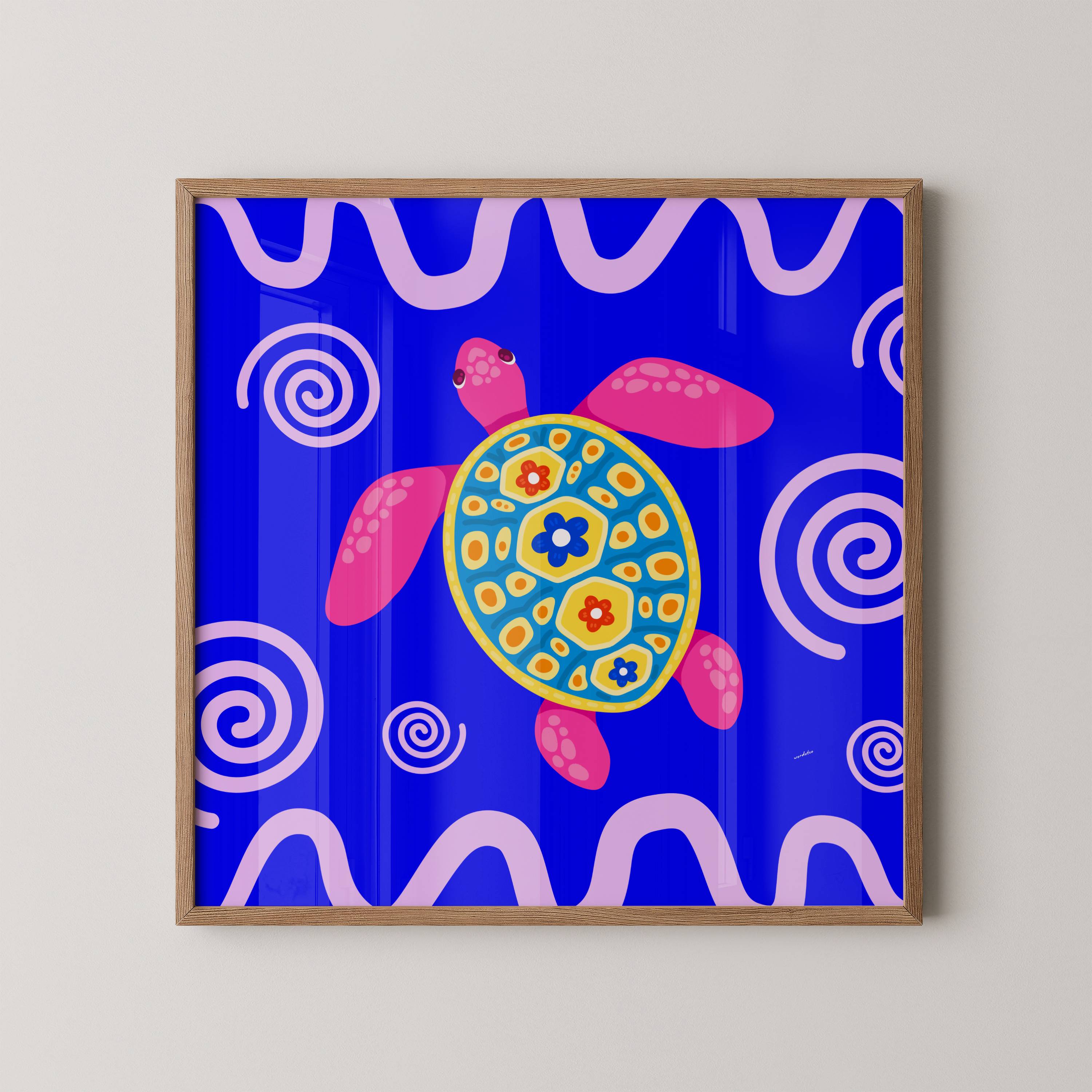 COLOURFUL TURTLE PRINT