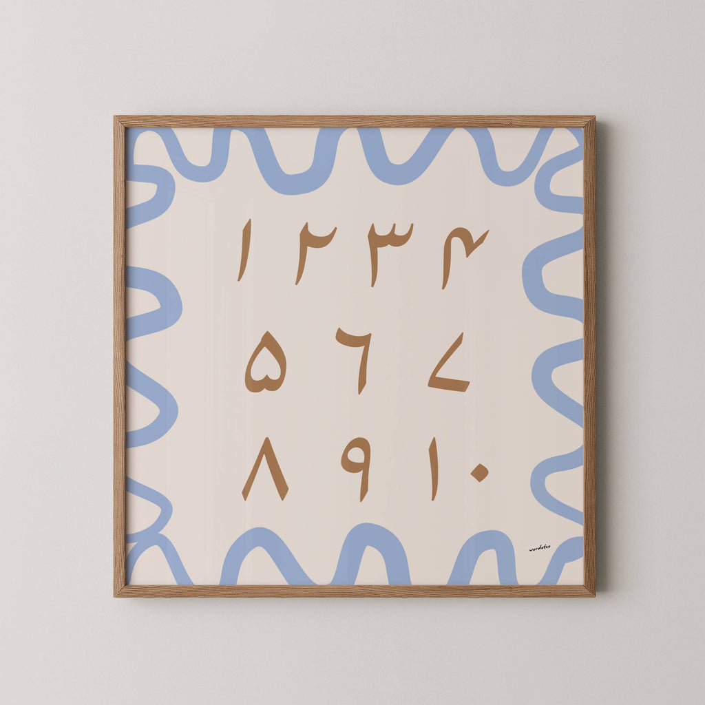 URDU NUMBER CHART PRINT