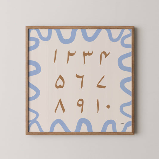 URDU NUMBER CHART PRINT