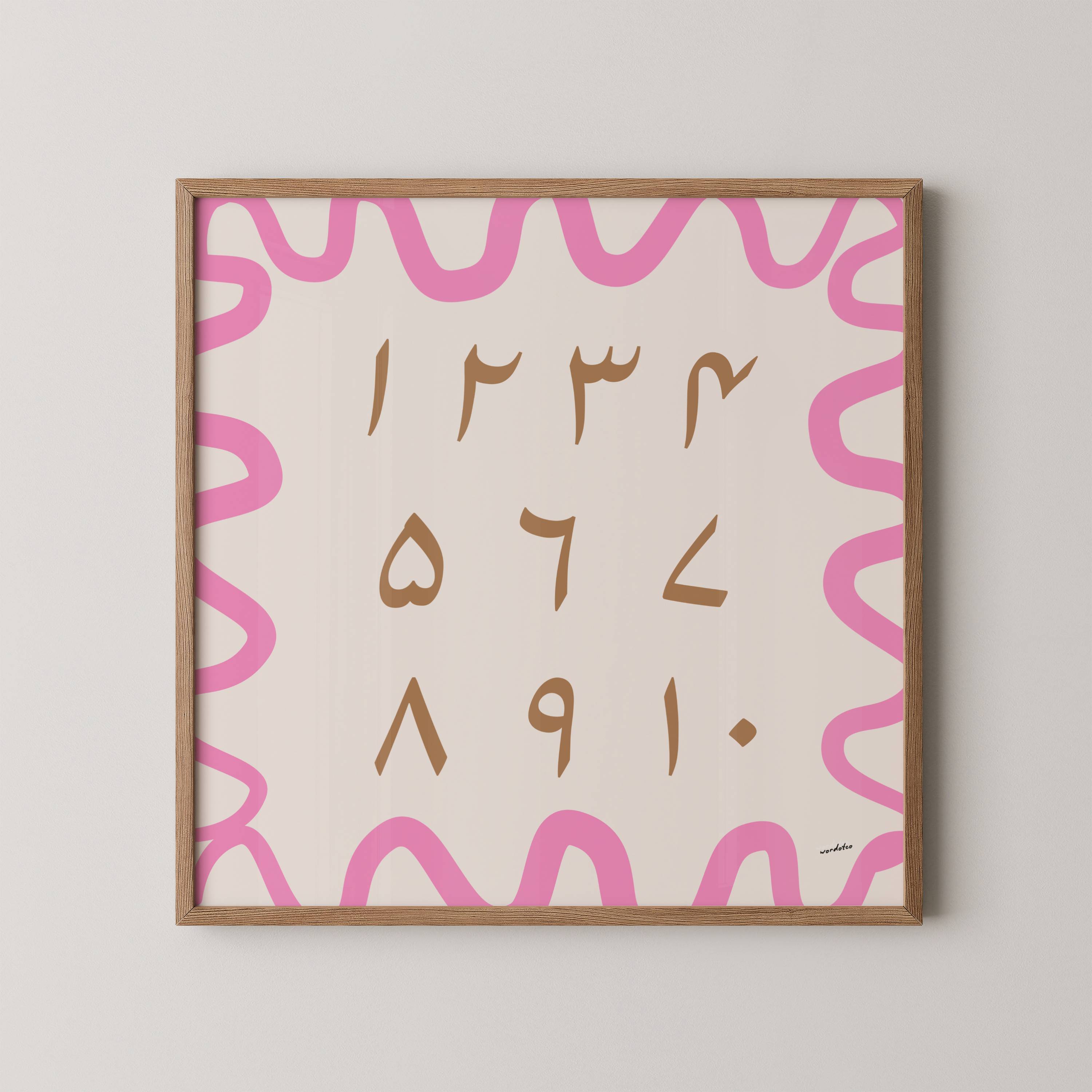 URDU NUMBER CHART PRINT