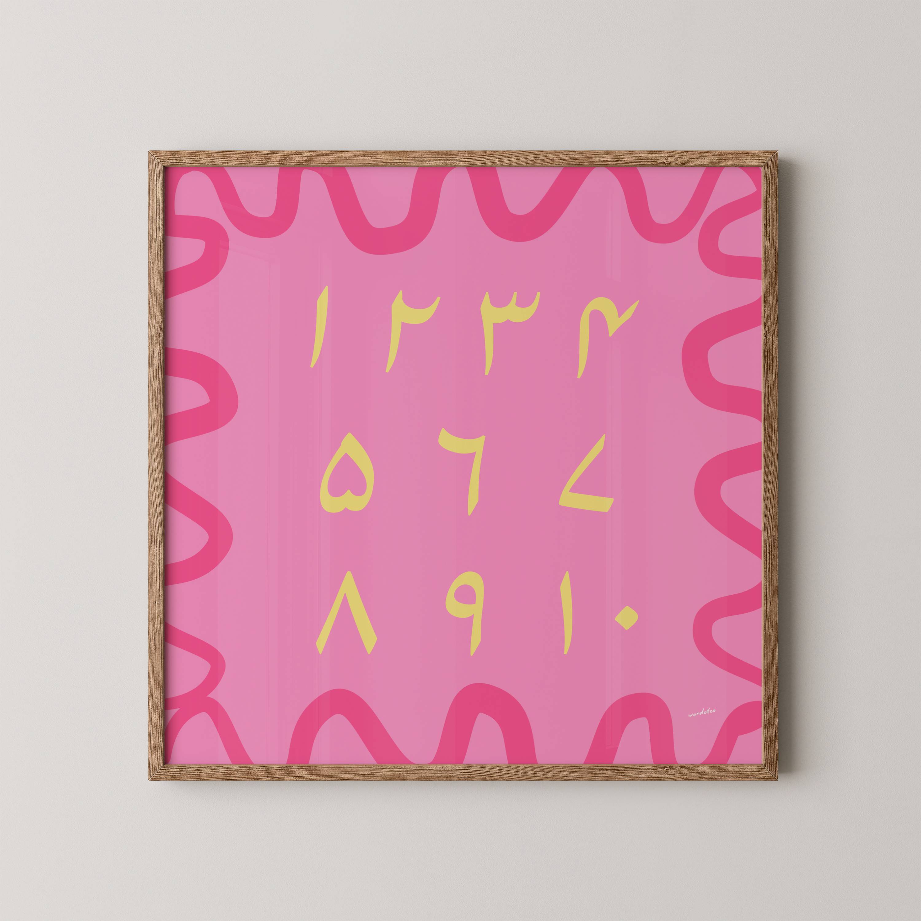 URDU NUMBER CHART PRINT