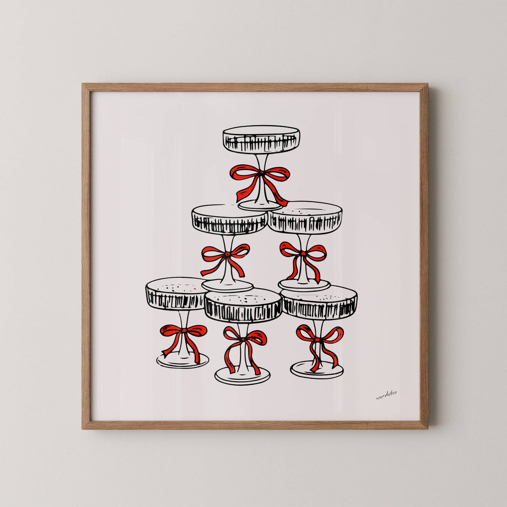 CHRISTMAS COCKTAILS PRINT