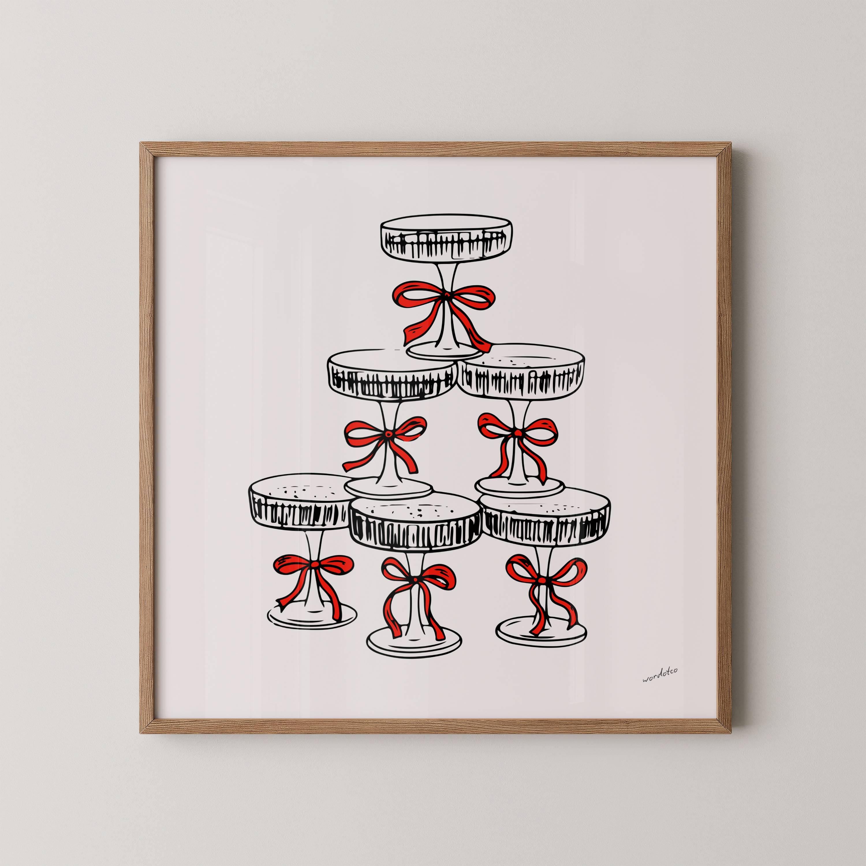 CHRISTMAS COCKTAILS PRINT