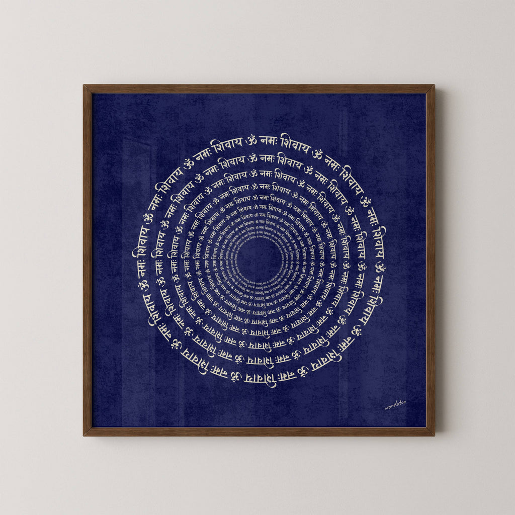 OM NAMAH SHIVAY CHANT PRINT