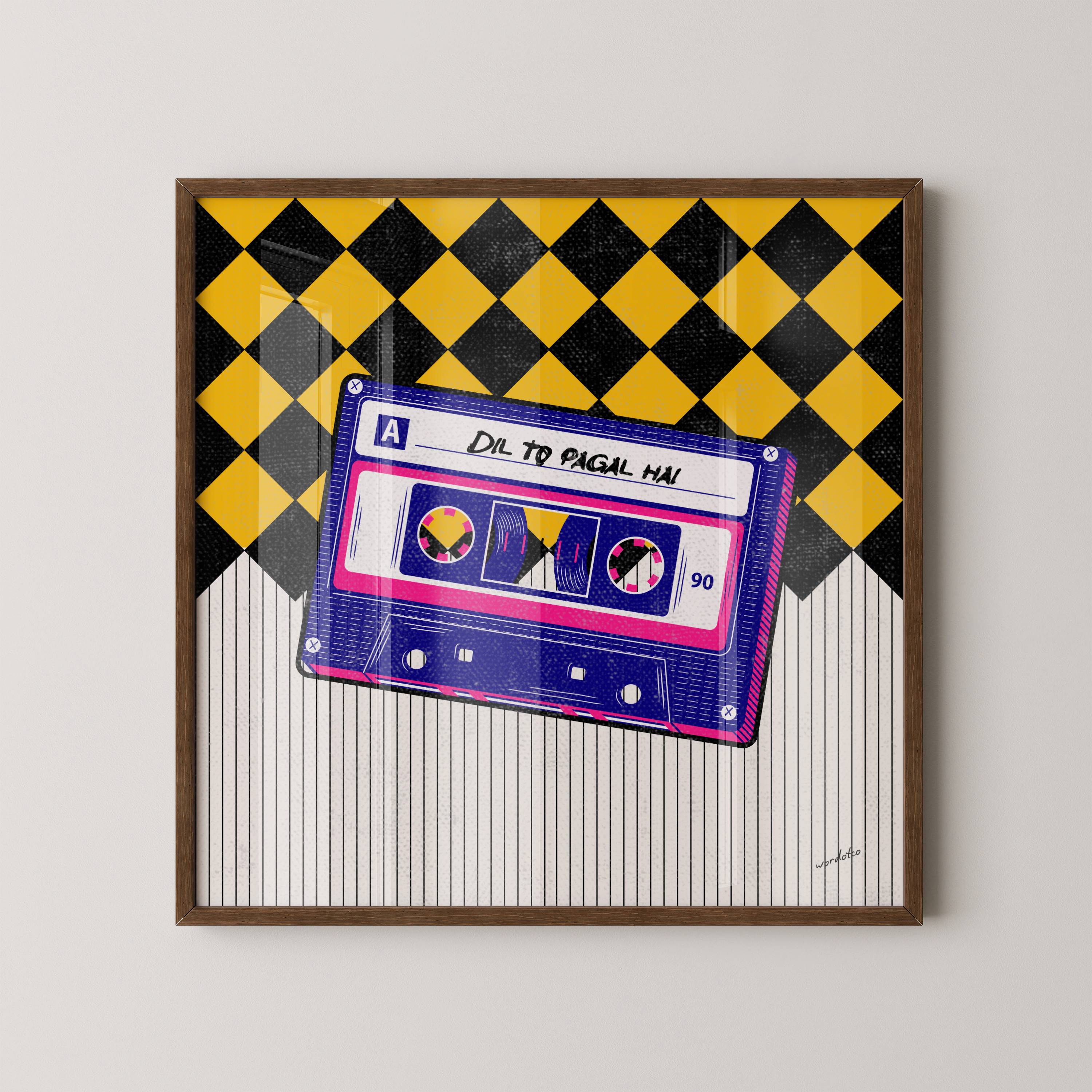 DIL TO PAGAL HAI CASSETTE PRINT