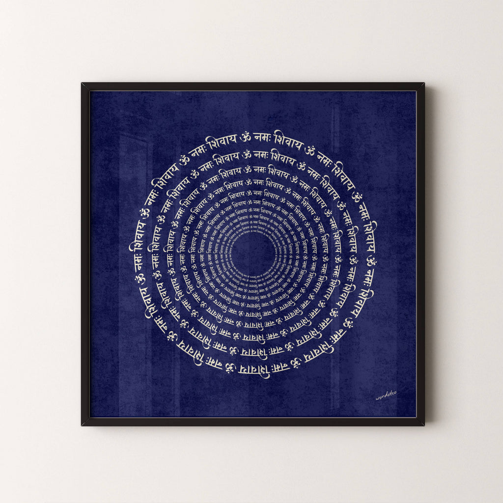 OM NAMAH SHIVAY CHANT PRINT