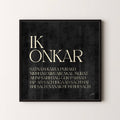 BLACK IK ONKAR MOOL MANTAR PRINT