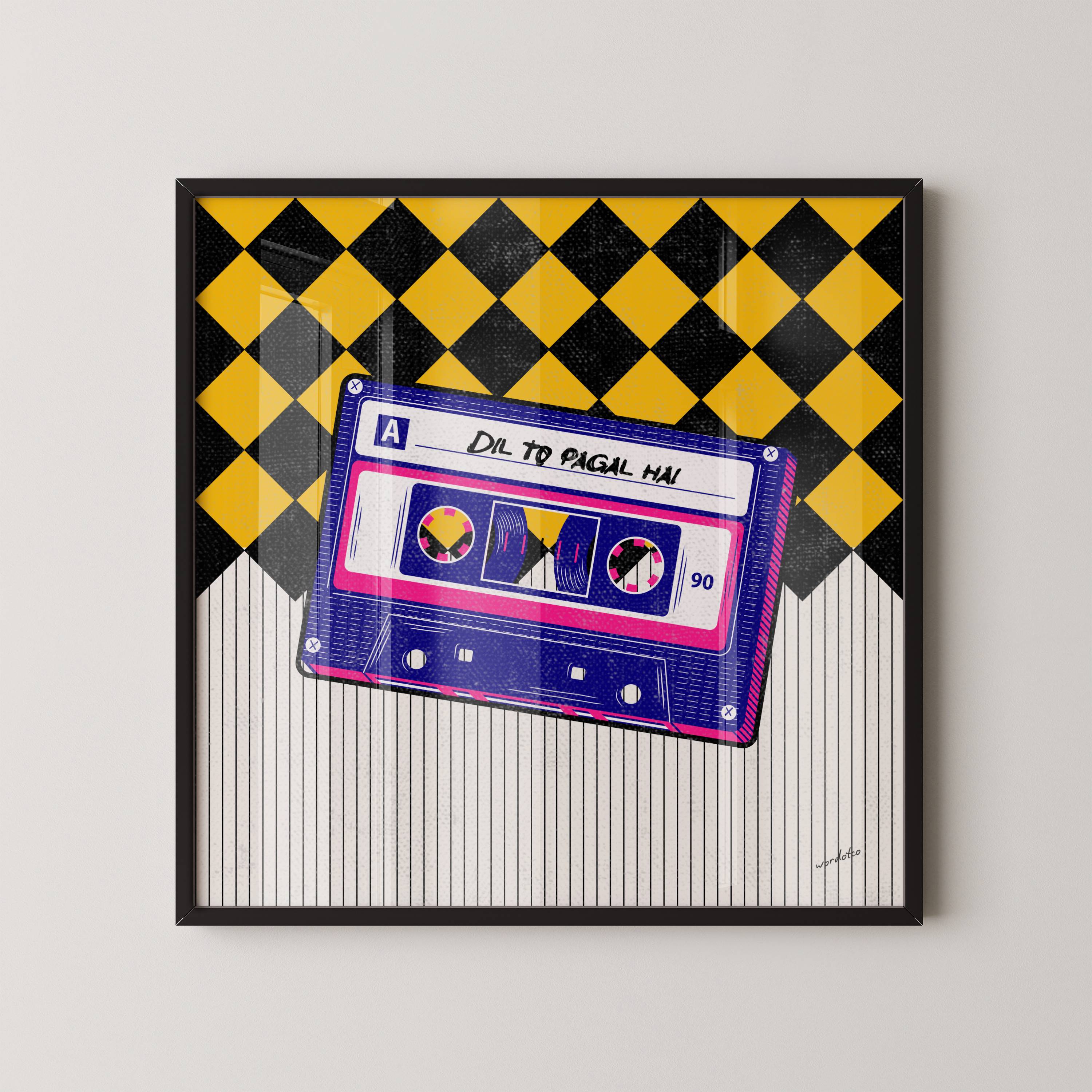 DIL TO PAGAL HAI CASSETTE PRINT