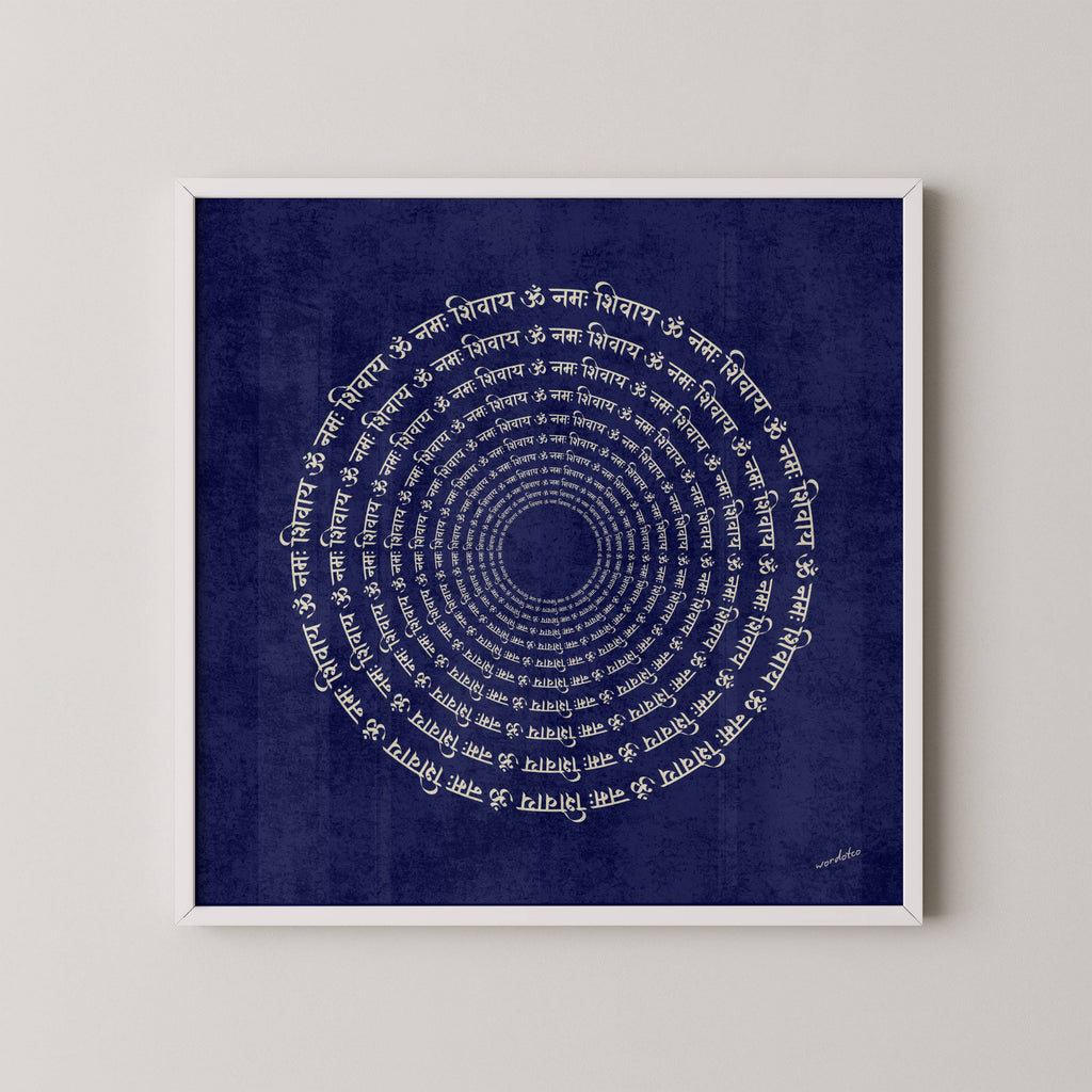 OM NAMAH SHIVAY CHANT PRINT