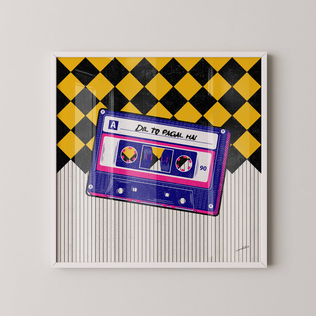 DIL TO PAGAL HAI CASSETTE PRINT