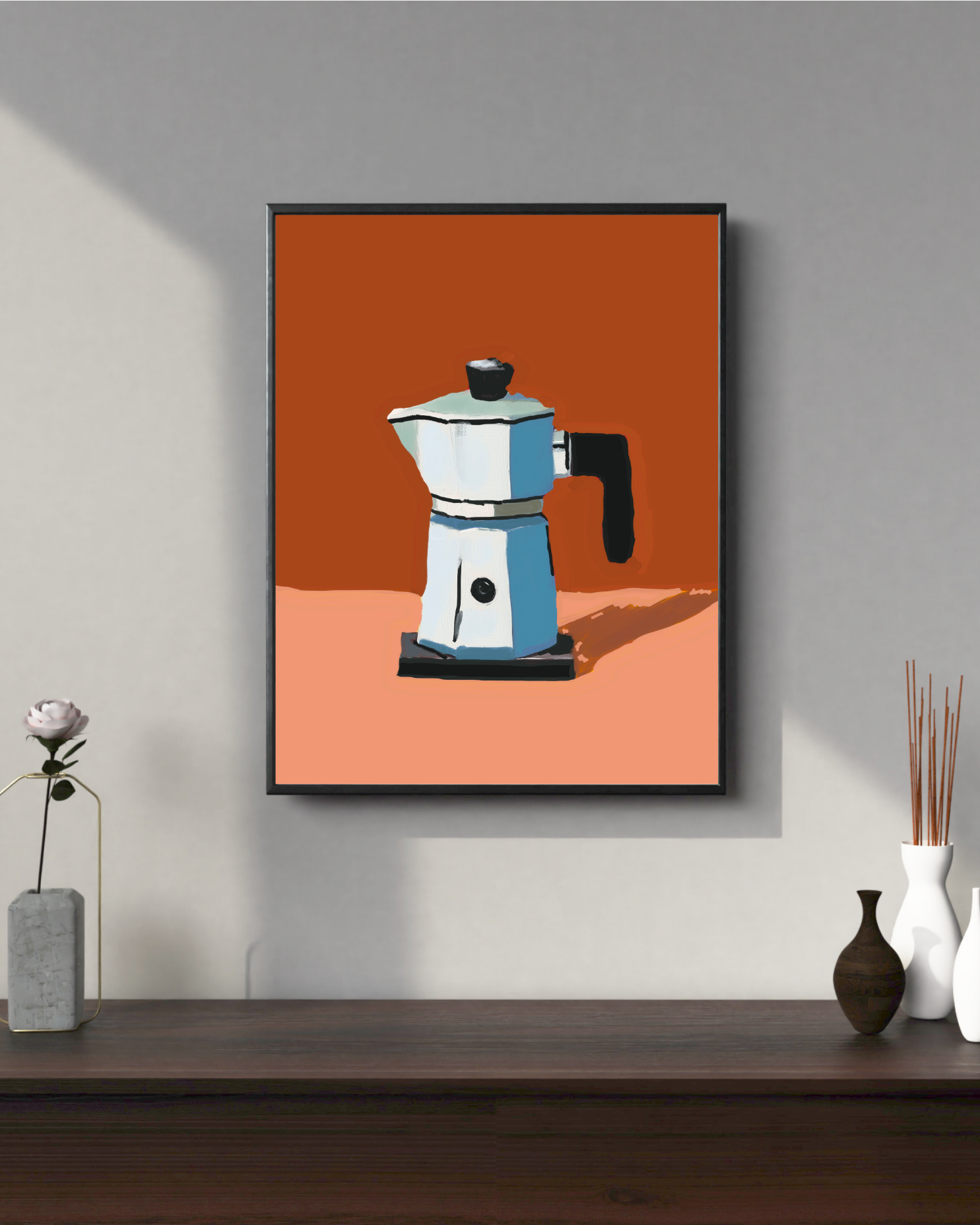 COFFEE MOKA POT PRINT (Digital Download)