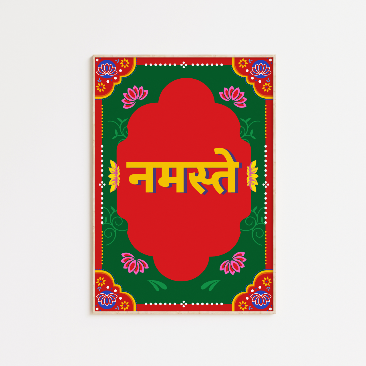 Namaste Indian Theme Poster Print