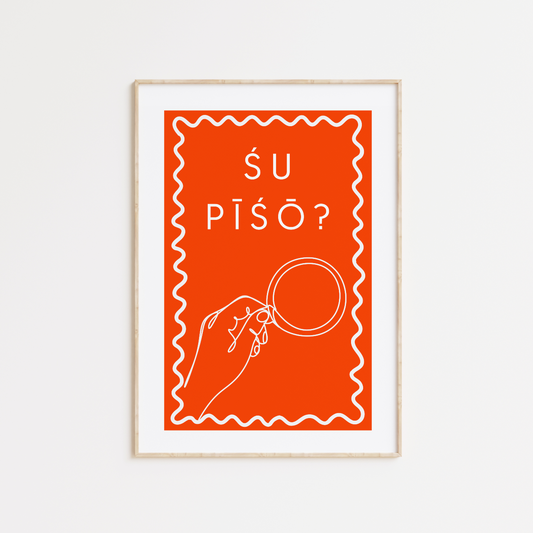 Su Piso Gujarati Poster Print