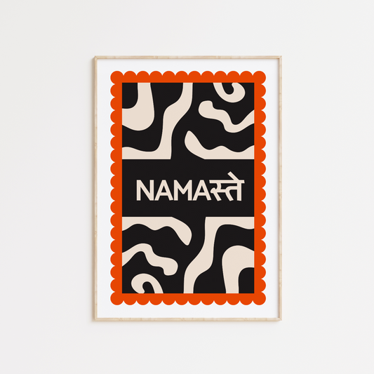 Namaste Scallop Poster Print