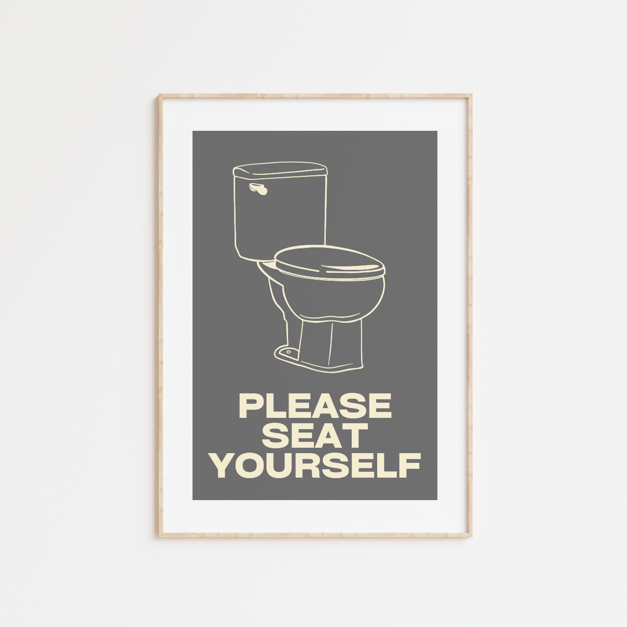 Please Seat Yourself Poster Print
