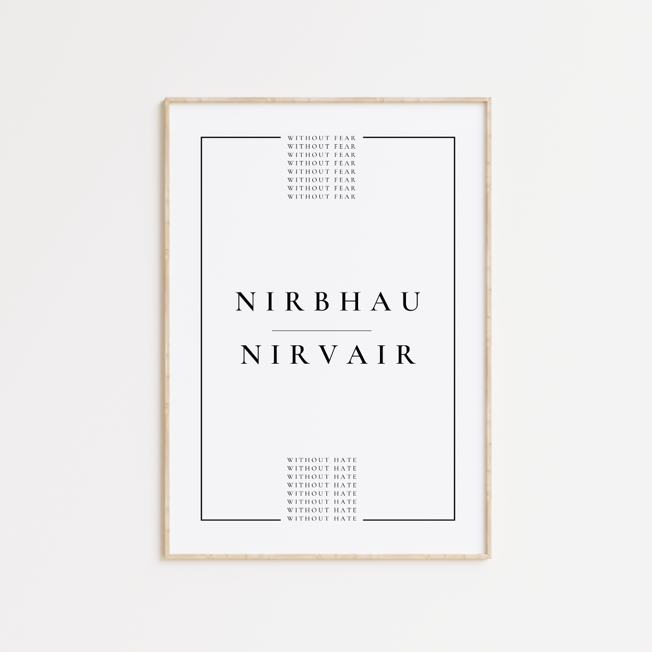 Nirbhau Nirvair Poster Print