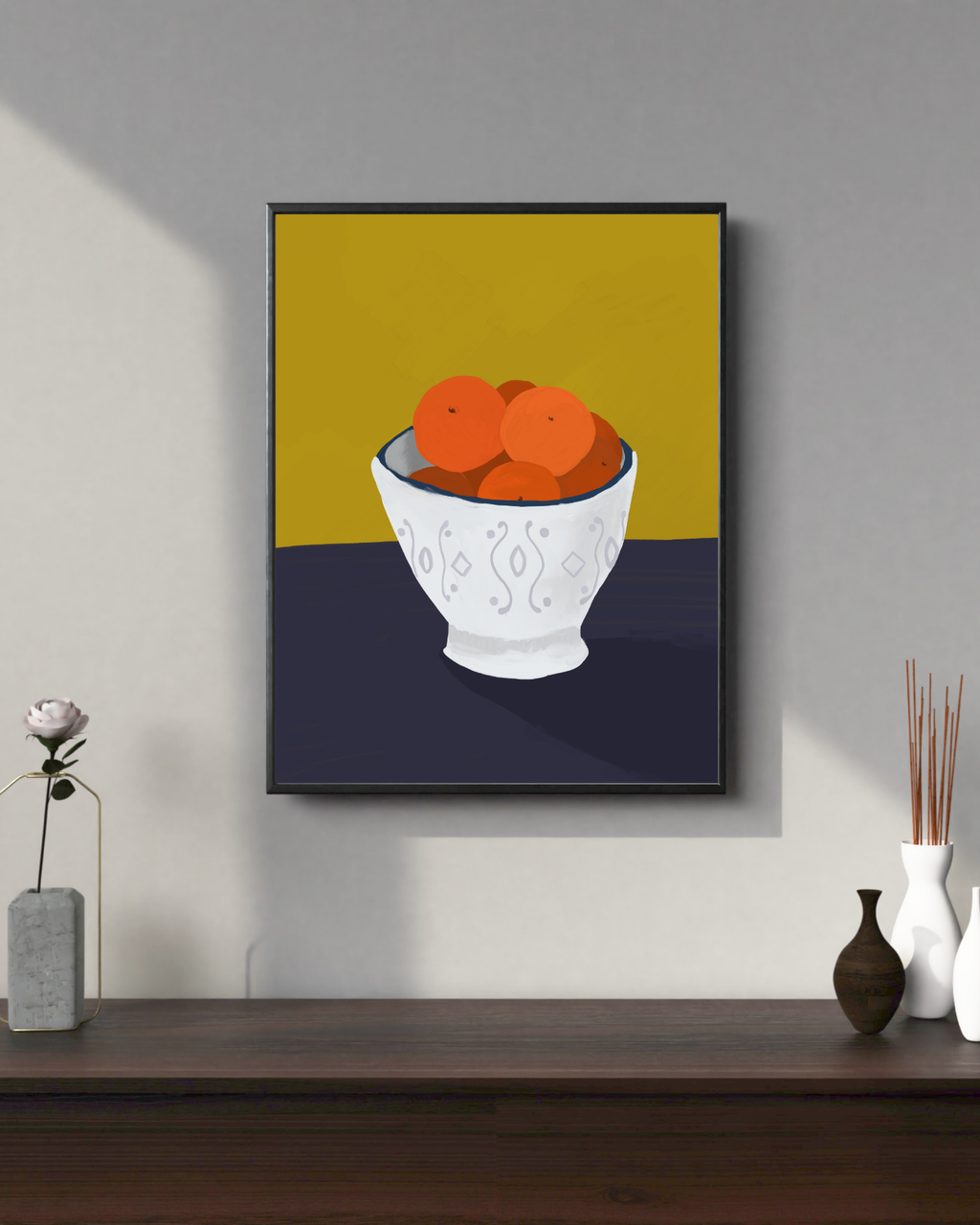 ORANGE FRUIT BOWL PRINT (Digital Download)