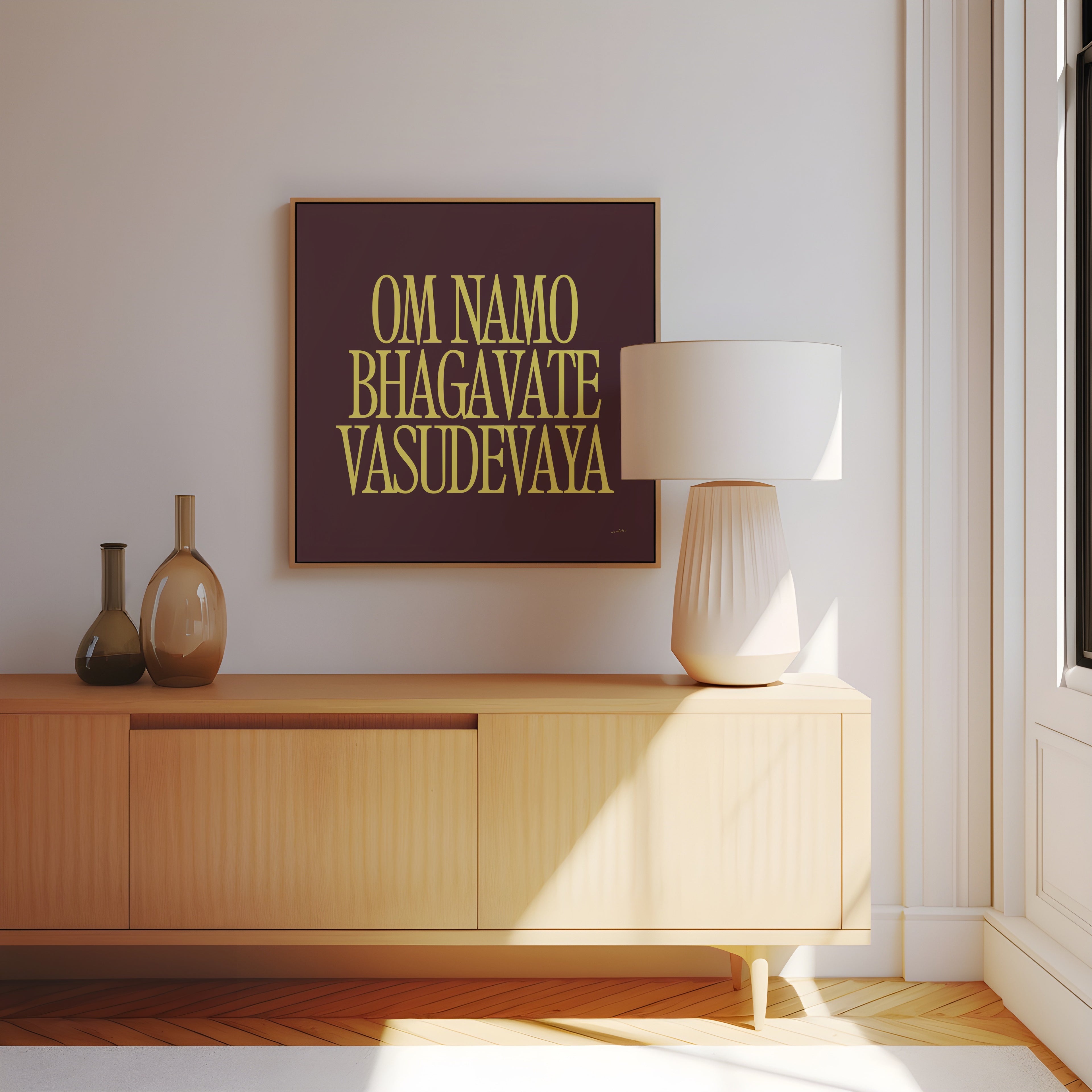 OM NAMO BHAGAVATE VASUDEVAYA PRINT