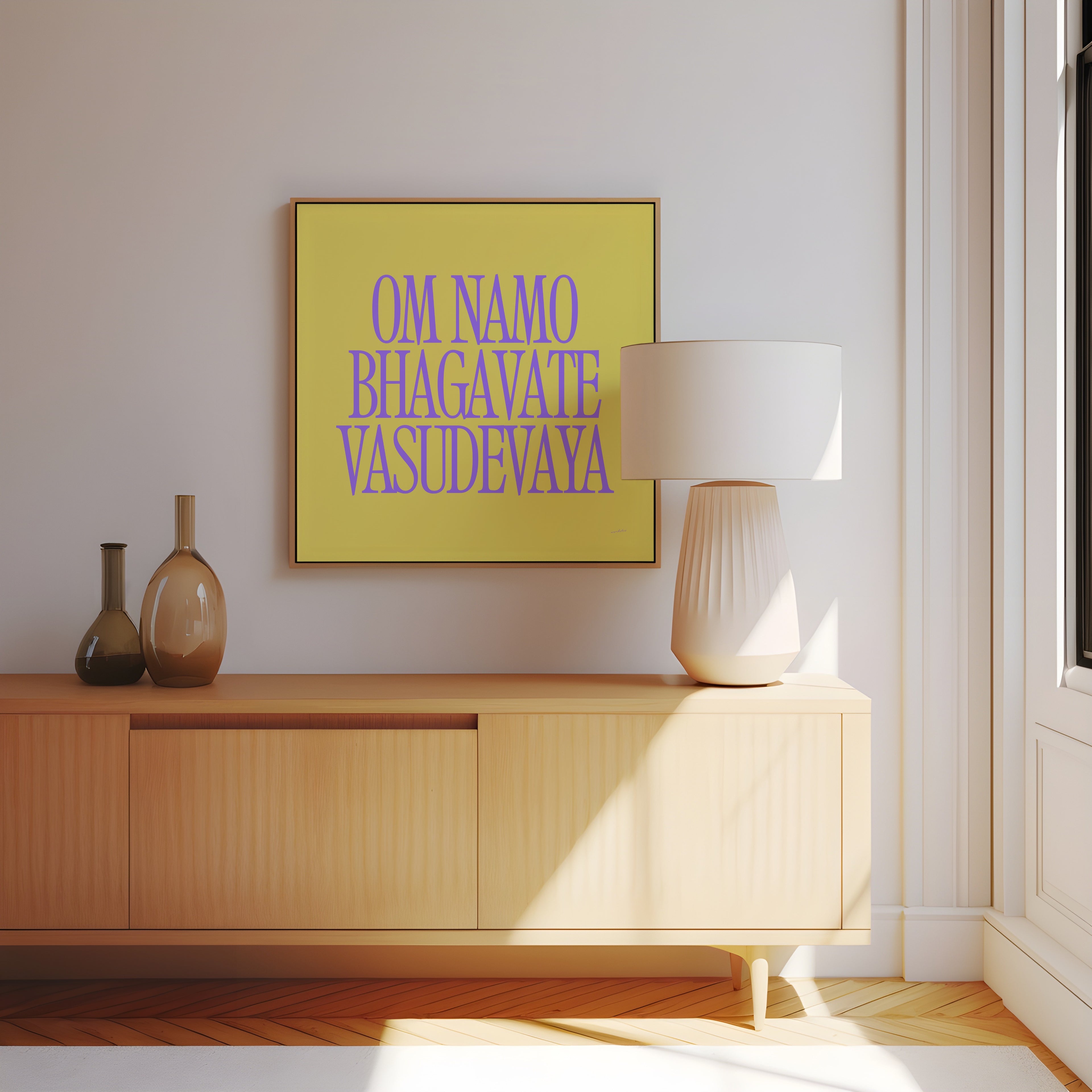 OM NAMO BHAGAVATE VASUDEVAYA PRINT