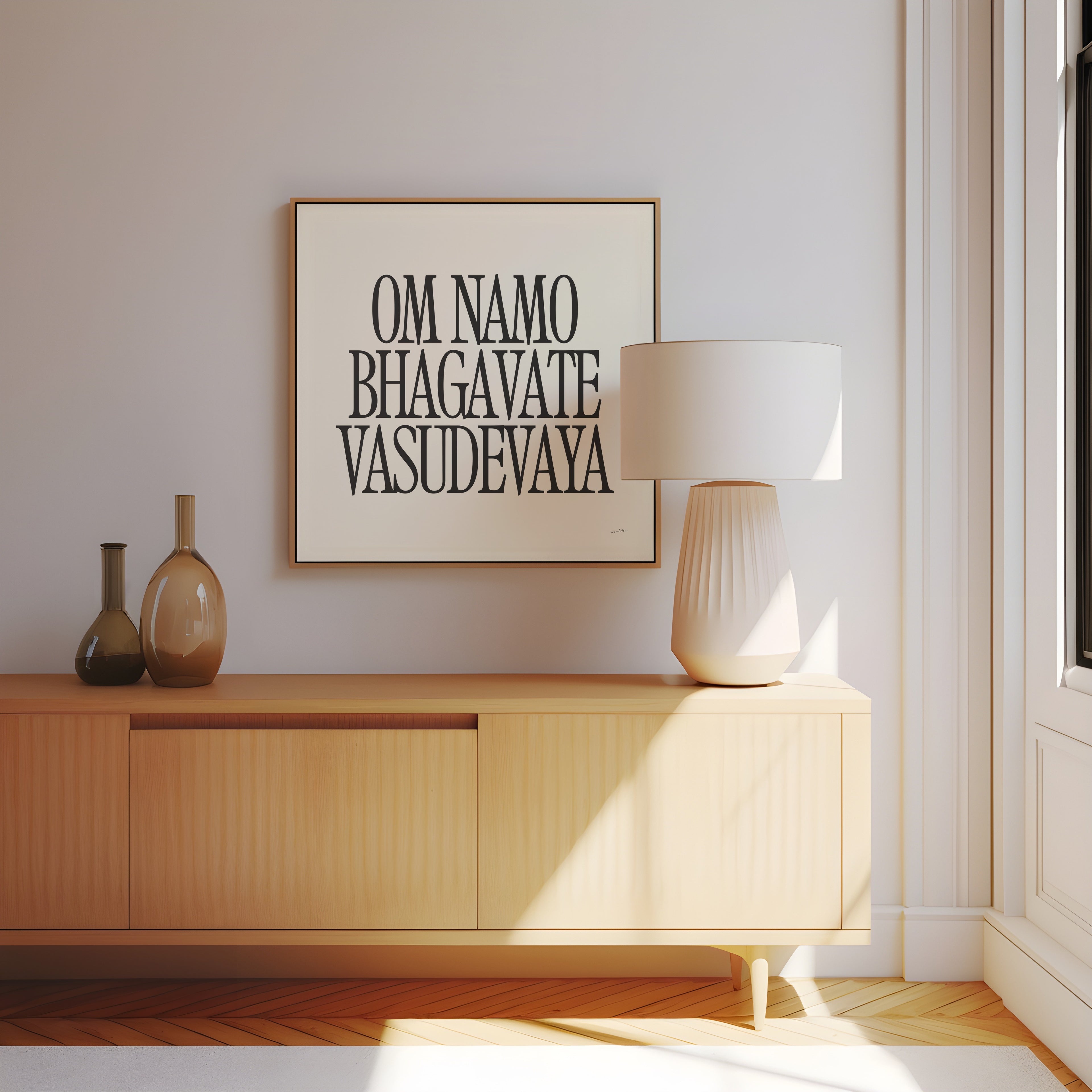 OM NAMO BHAGAVATE VASUDEVAYA PRINT