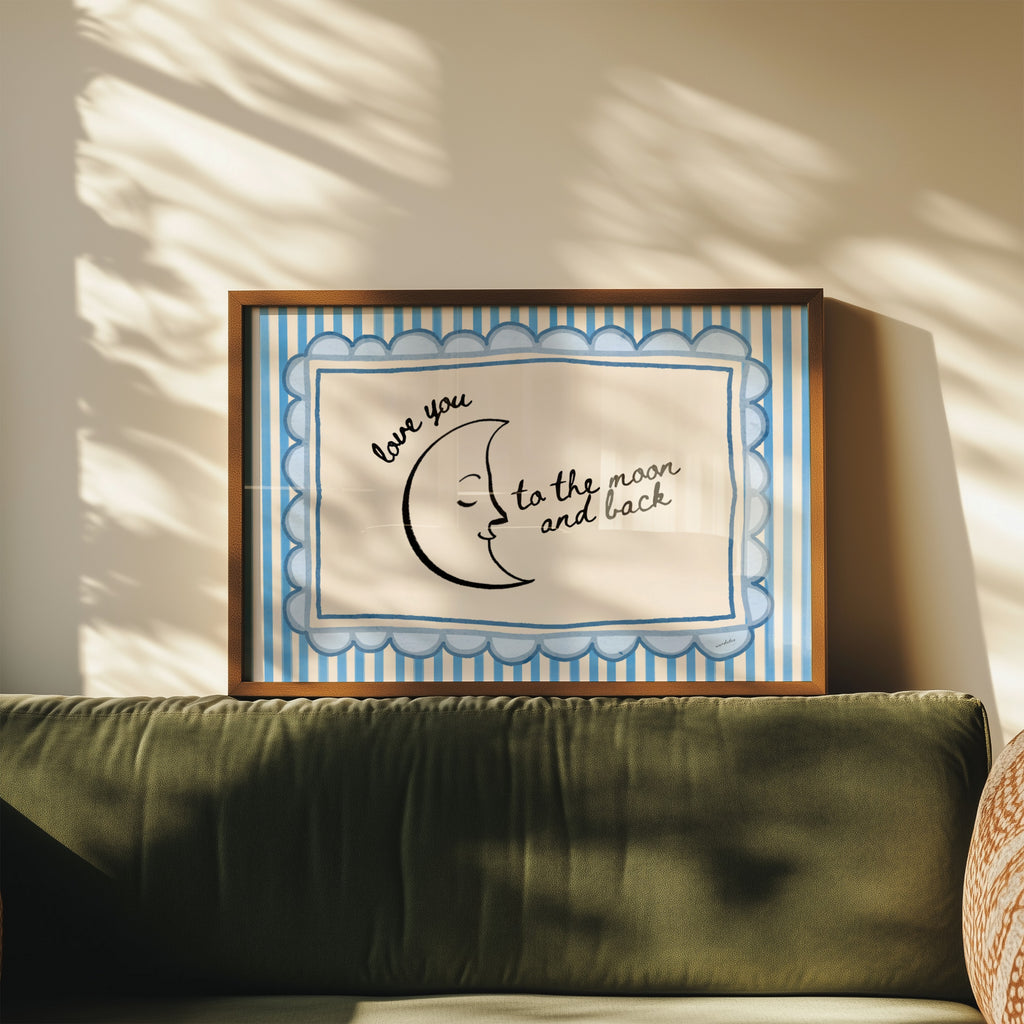 TO THE MOON AND BACK PRINT