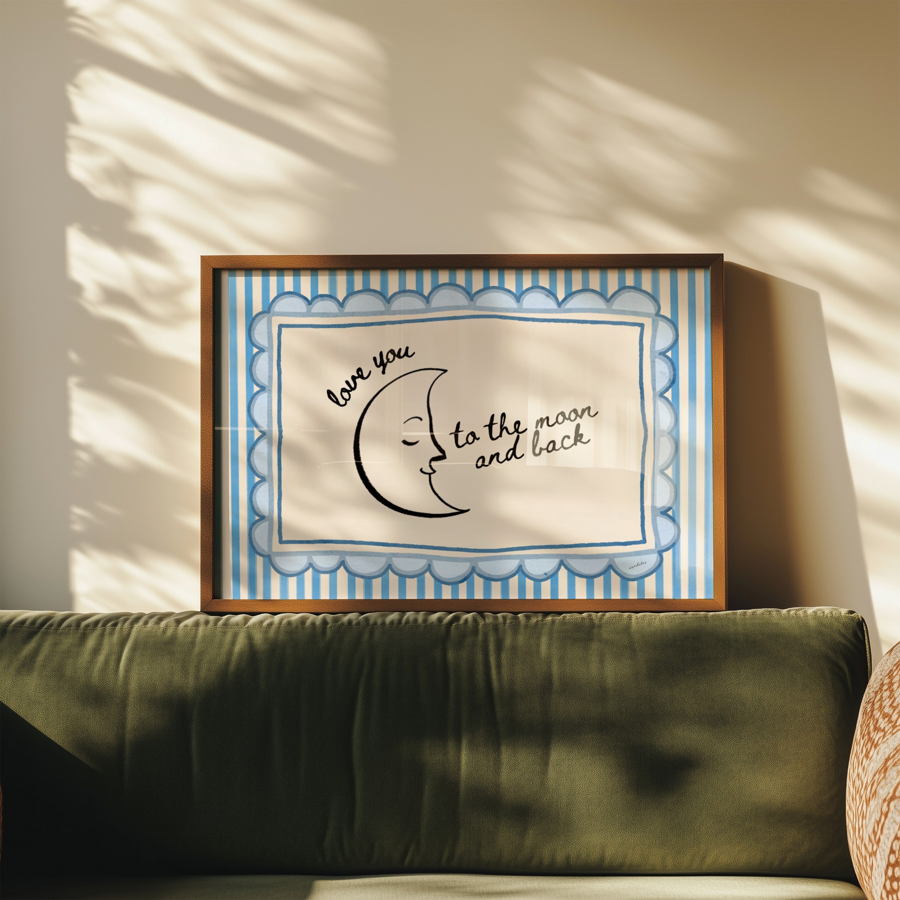 TO THE MOON AND BACK PRINT