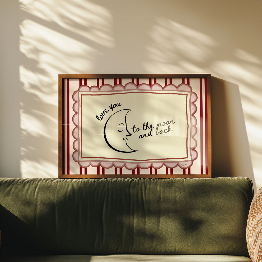 TO THE MOON AND BACK PRINT