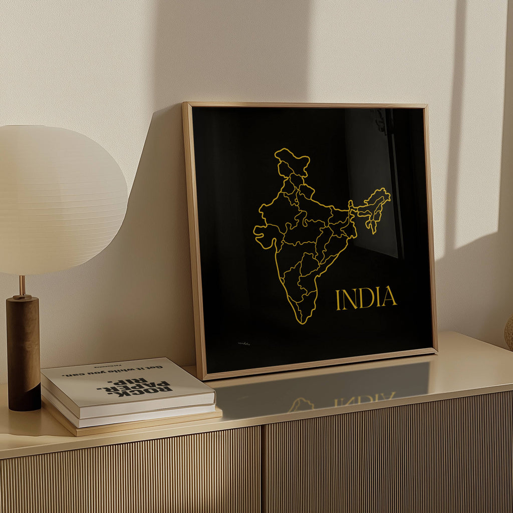 INDIA MAP PRINT
