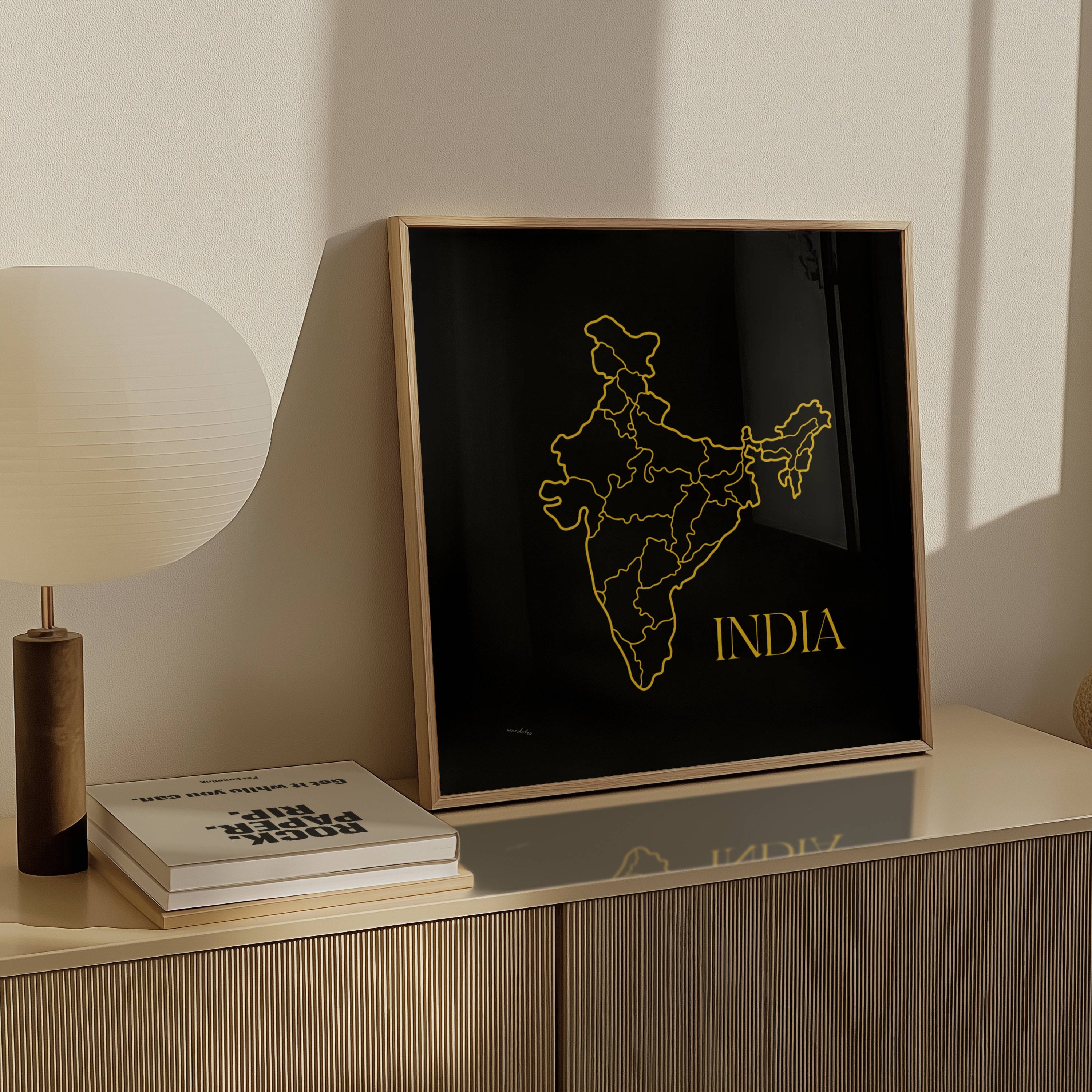 INDIA MAP PRINT