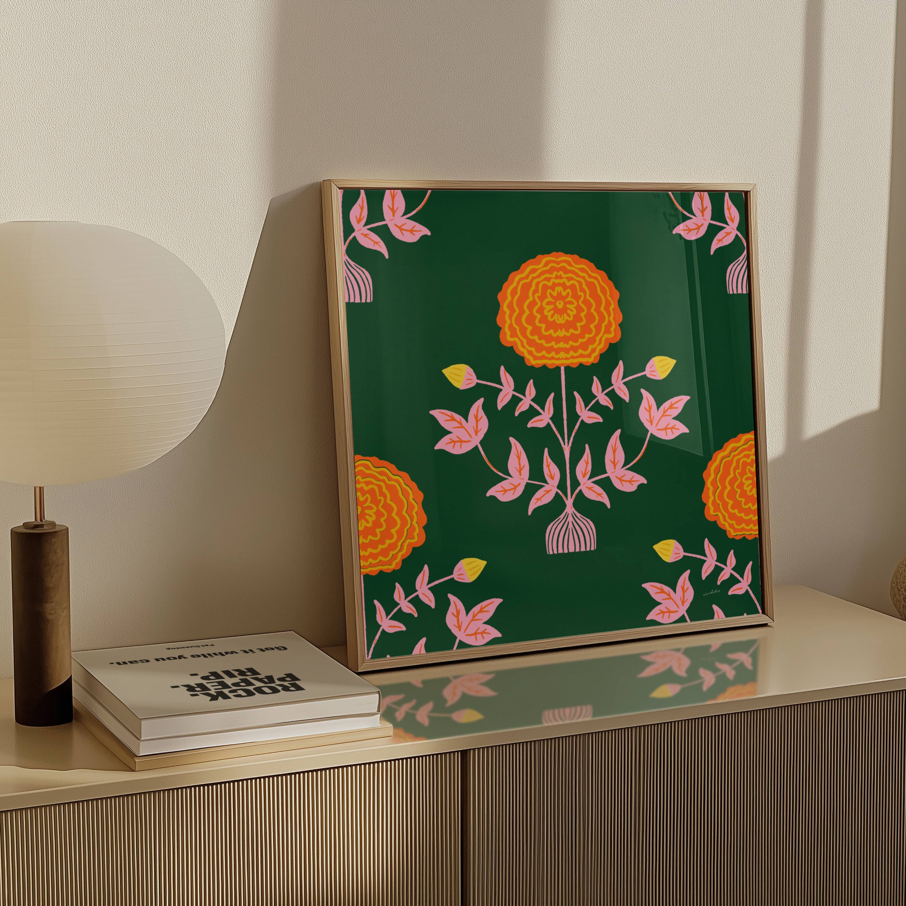 MARIGOLD PATTERN PRINT