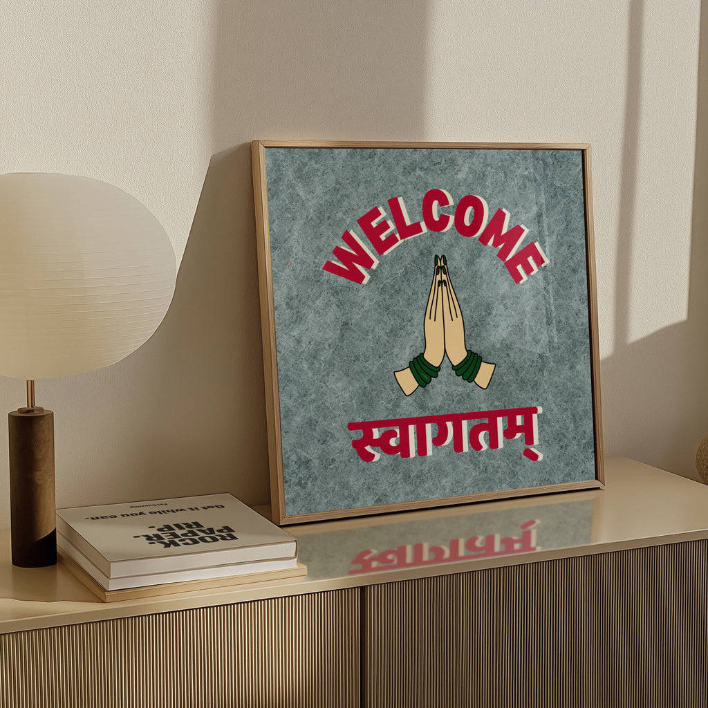 VINTAGE WELCOME SIGN PRINT