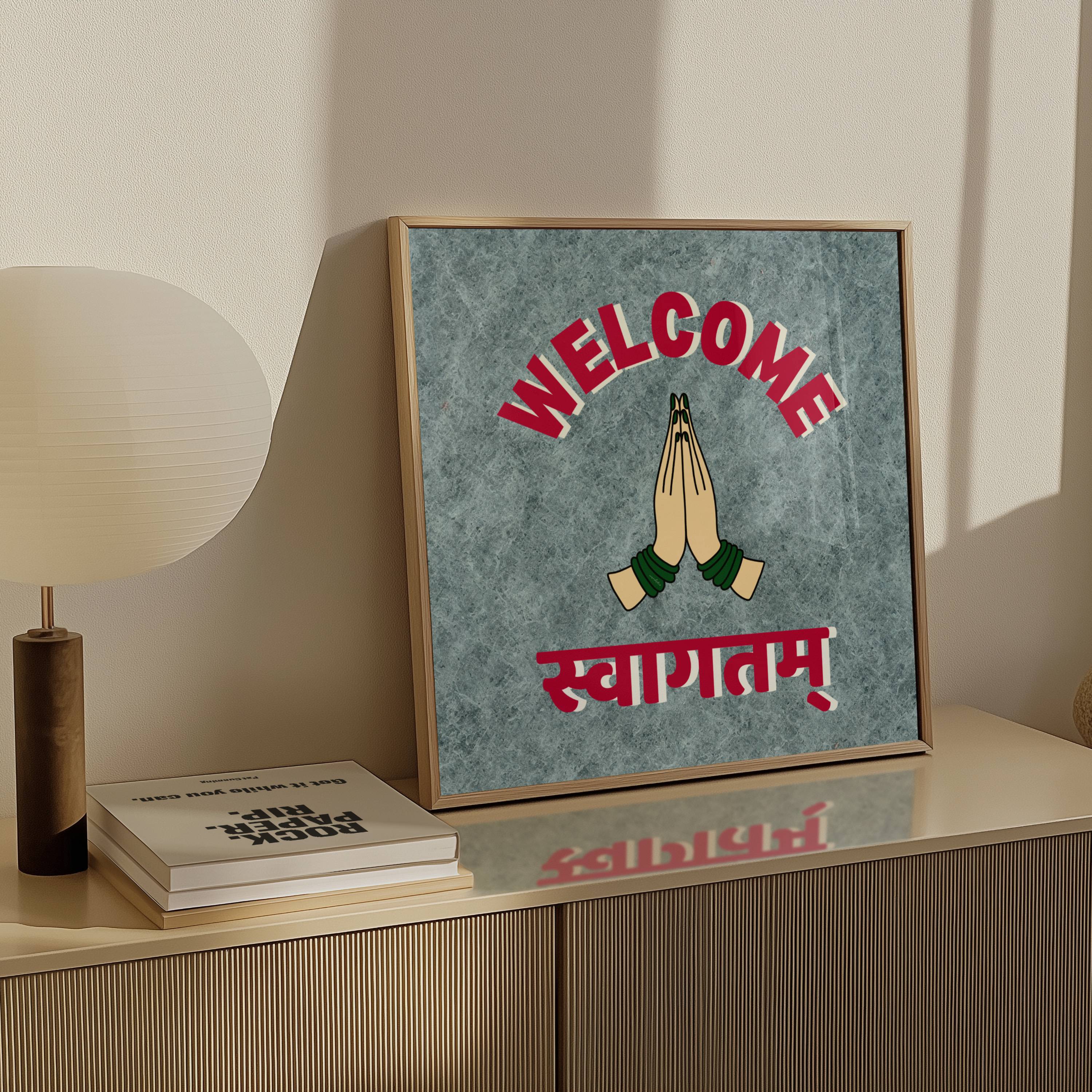 VINTAGE WELCOME SIGN PRINT