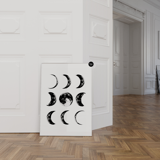 Moon Phase Poster Print